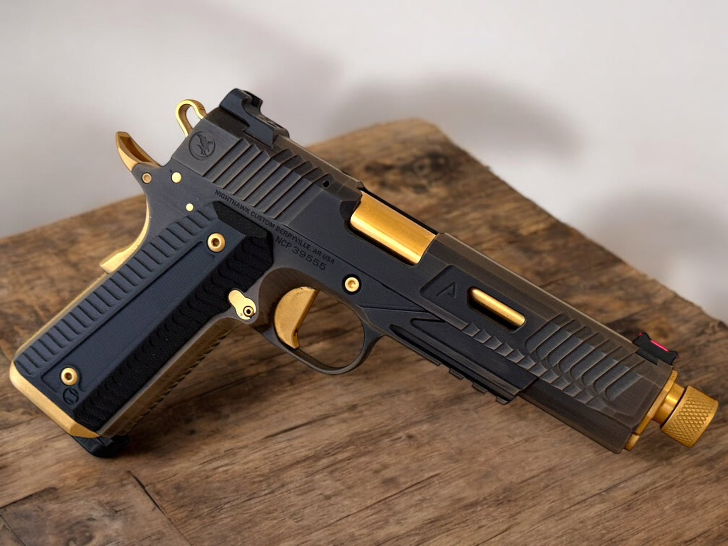1911 NIGHTHAWK CUSTOM AGENT 2 THREADED BARREL OPTIC READY .45 ACP (pre owned unfired)