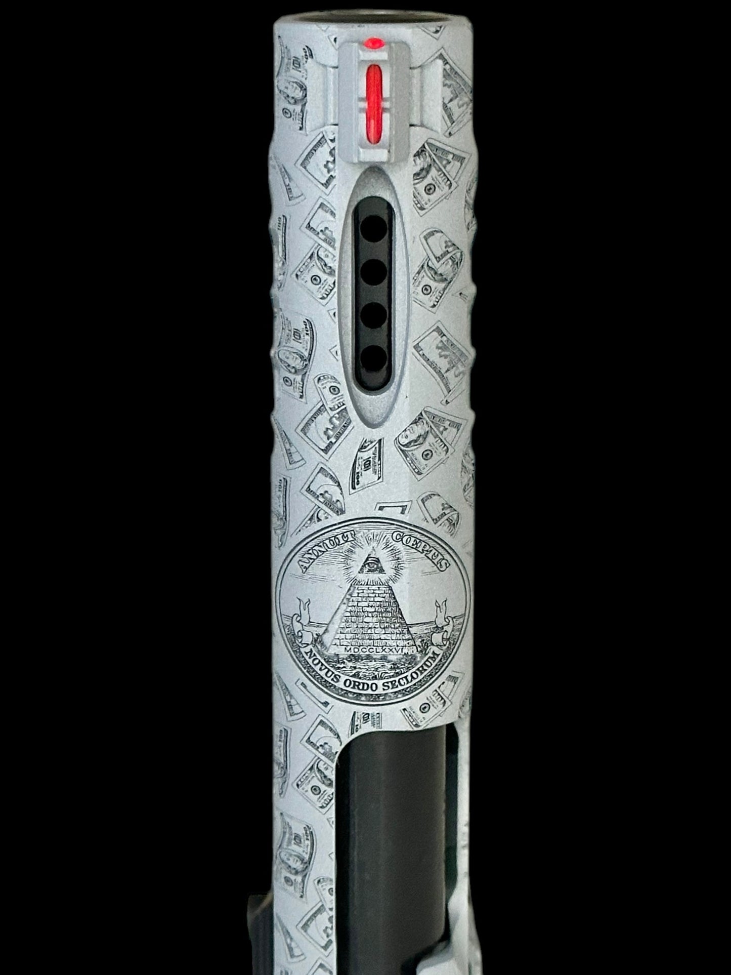 STACCATO CUSTOM P PORTED “FORUNE & LEGACY” 3D ENGRAVED SILVER/BLACK FINISH INFINITY TRIGGER