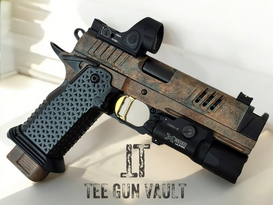 STACCATO CUSTOM XC SUNKEN SHIP EDITION WITH ATLAS METAL GRIPS GOLD TRIGGER SRO & X300