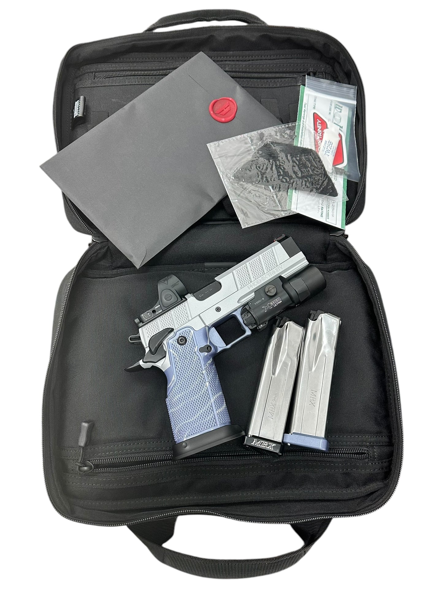 PHOENIX TRINITY H SERIES H PRO DOUBLE STACK 9MM EVO GRIPS WITH SRO AND X300