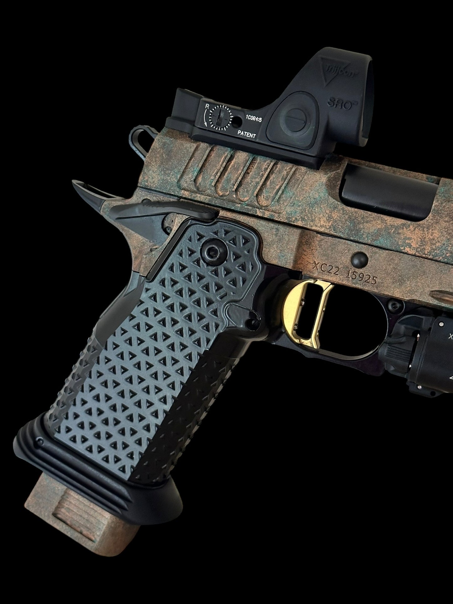 STACCATO CUSTOM XC SUNKEN SHIP EDITION WITH ATLAS METAL GRIPS GOLD TRIGGER SRO & X300