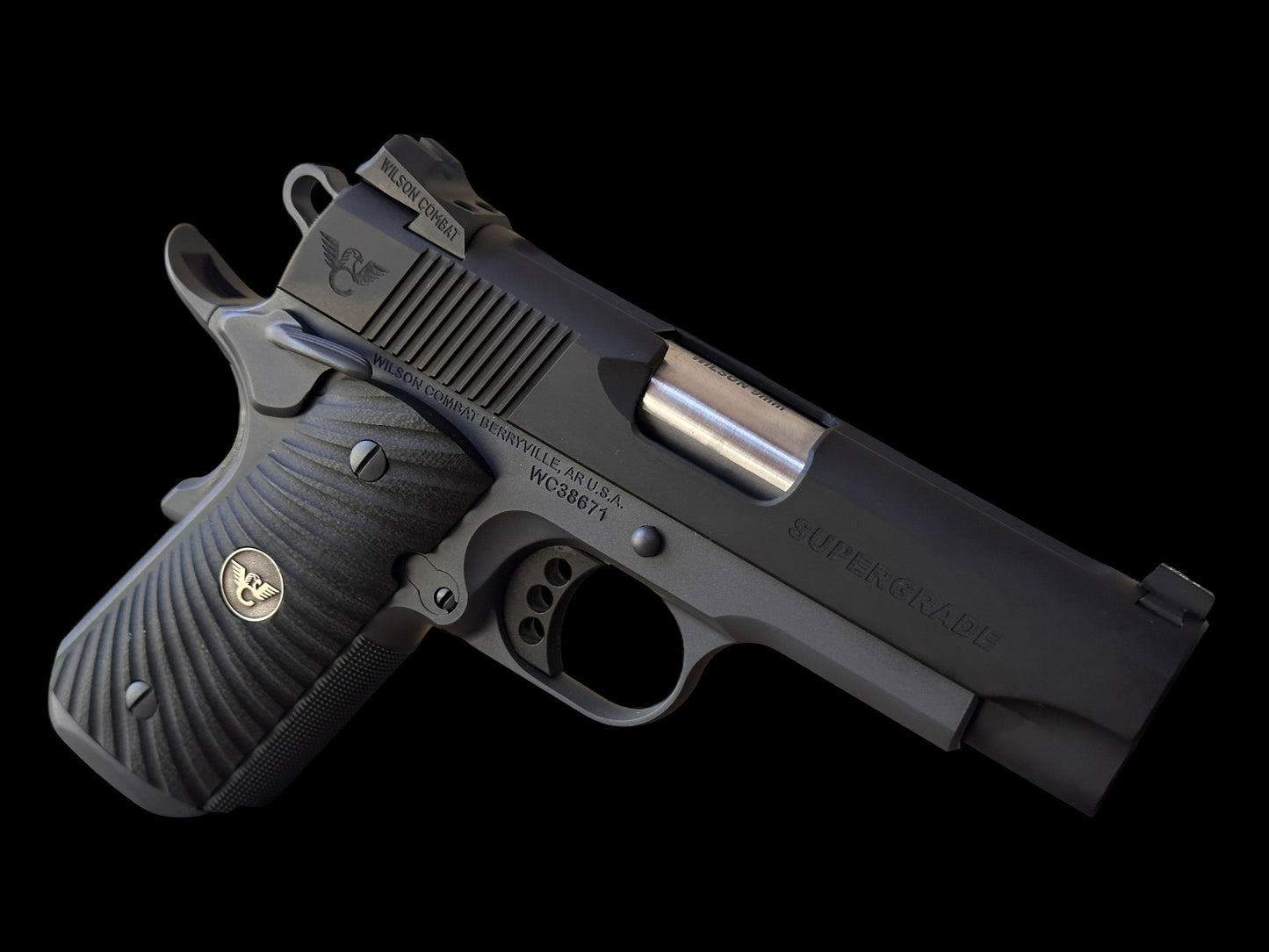 WILSON COMBAT CP-9 TACTICAL SUPERGRADE COMPACT BLACK ARMOR-TUFF FINISH 9MM