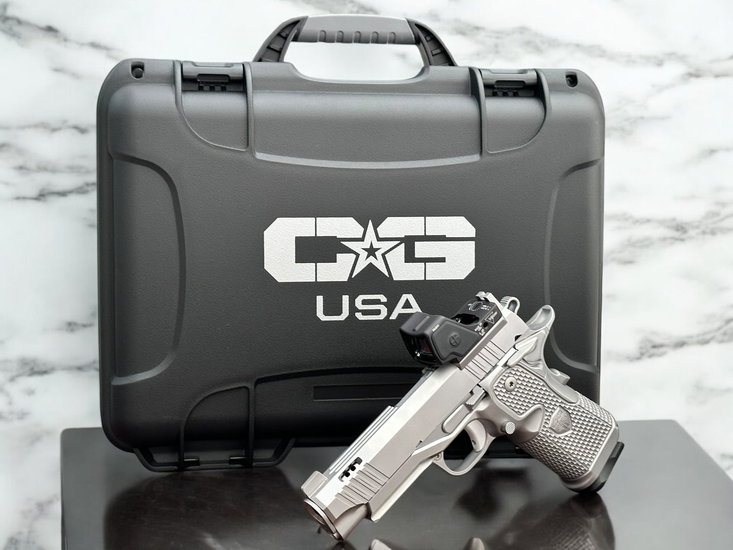 CABOT 1911 DOUBLE STACK INSURRECTION PORTED 4.25” SS WITH TRIJICON RMR HD 9MM