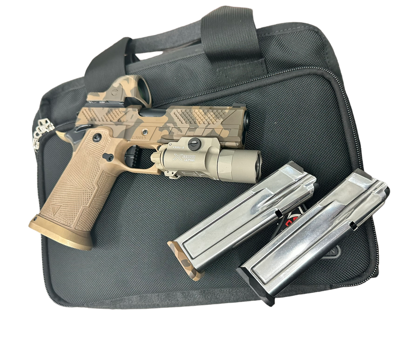 COMBAT PRECISION 2011 M5-P PORTED 9MM 4.25” 1 OF 1 CUSTOM WITH SRO AND X300