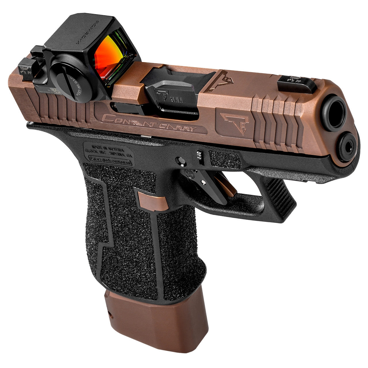 TARAN TACTICAL GLOCK 43X COPPERHEAD Combat Carry with optic