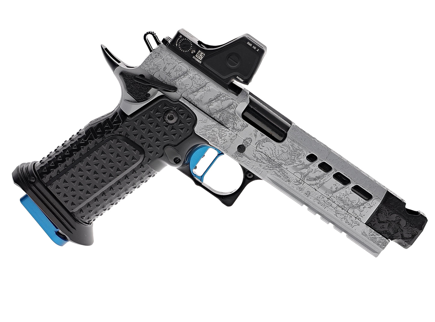 ATLAS GUNWORKS EREBUS “GHOUL” CUSTOM 1 OF 1 WITH TRJICON RMR HD AND STROUP KNIVES BRAVO-5
