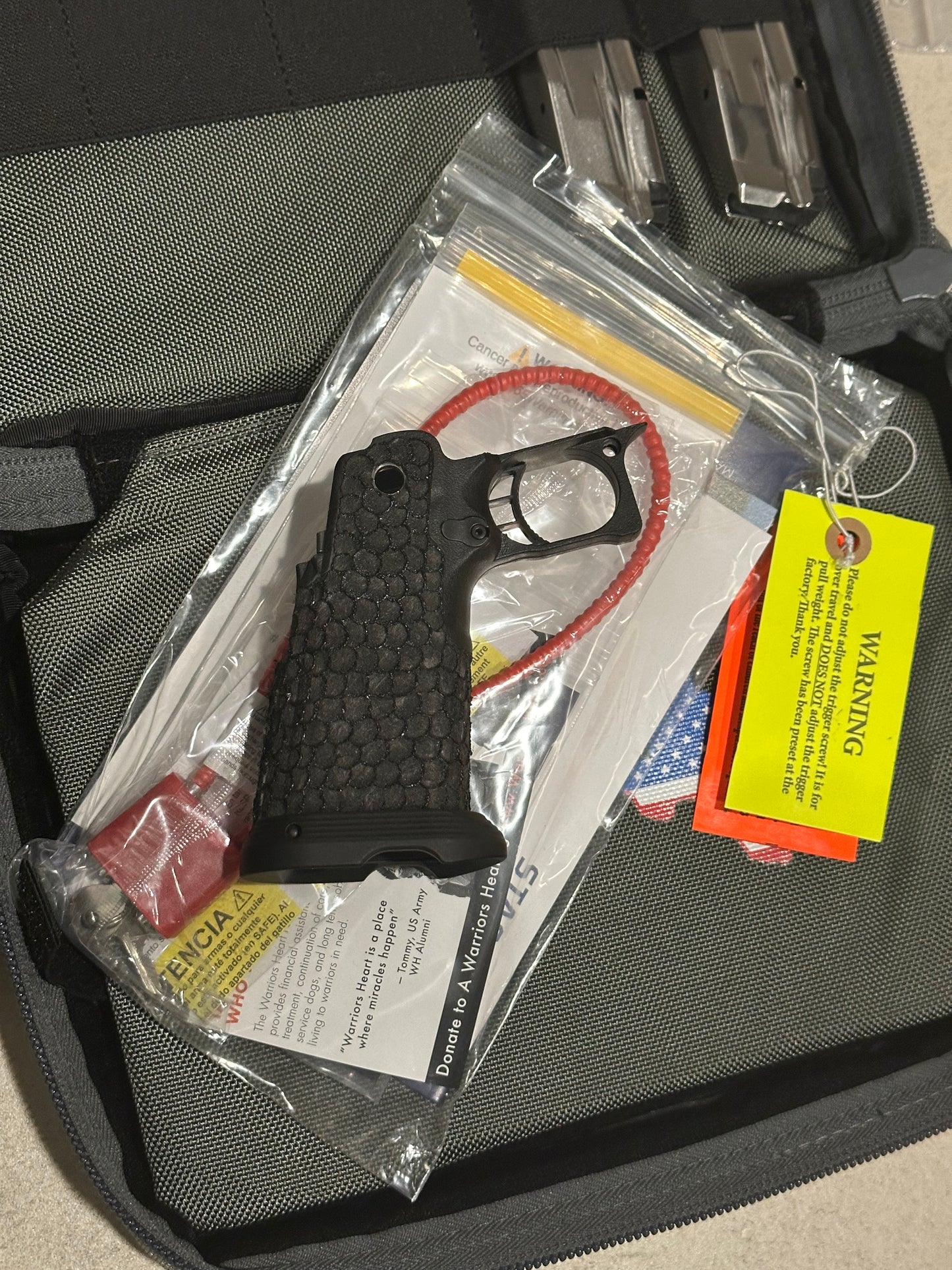 STACCATO CUSTOM XC “IMMORTALS” SPECIAL EDITION BLACK DLC WITH VAULTEK SAFE TRIJICON RMR HD AND X300