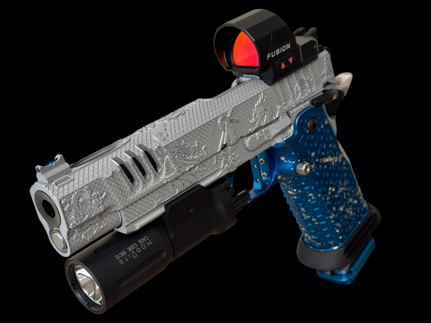 STACCATO XL CUSTOM “LAST SAMURAI “ ATLAS GRIPS FUSION OPTIC AND MODLITE