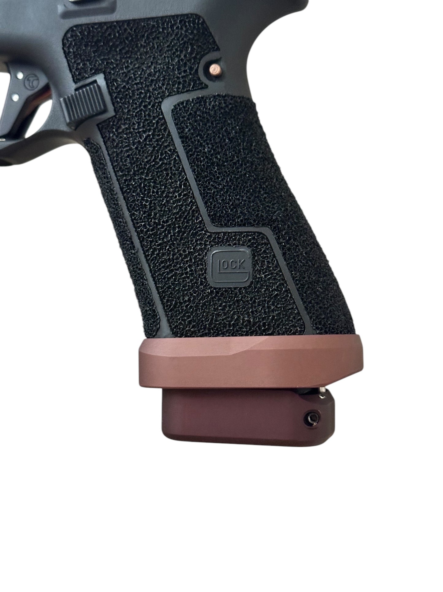 TARAN TACTICAL COMBAT MASTER GLOCK 45 COPPERHEAD XR WITH TRIJICON SRO.