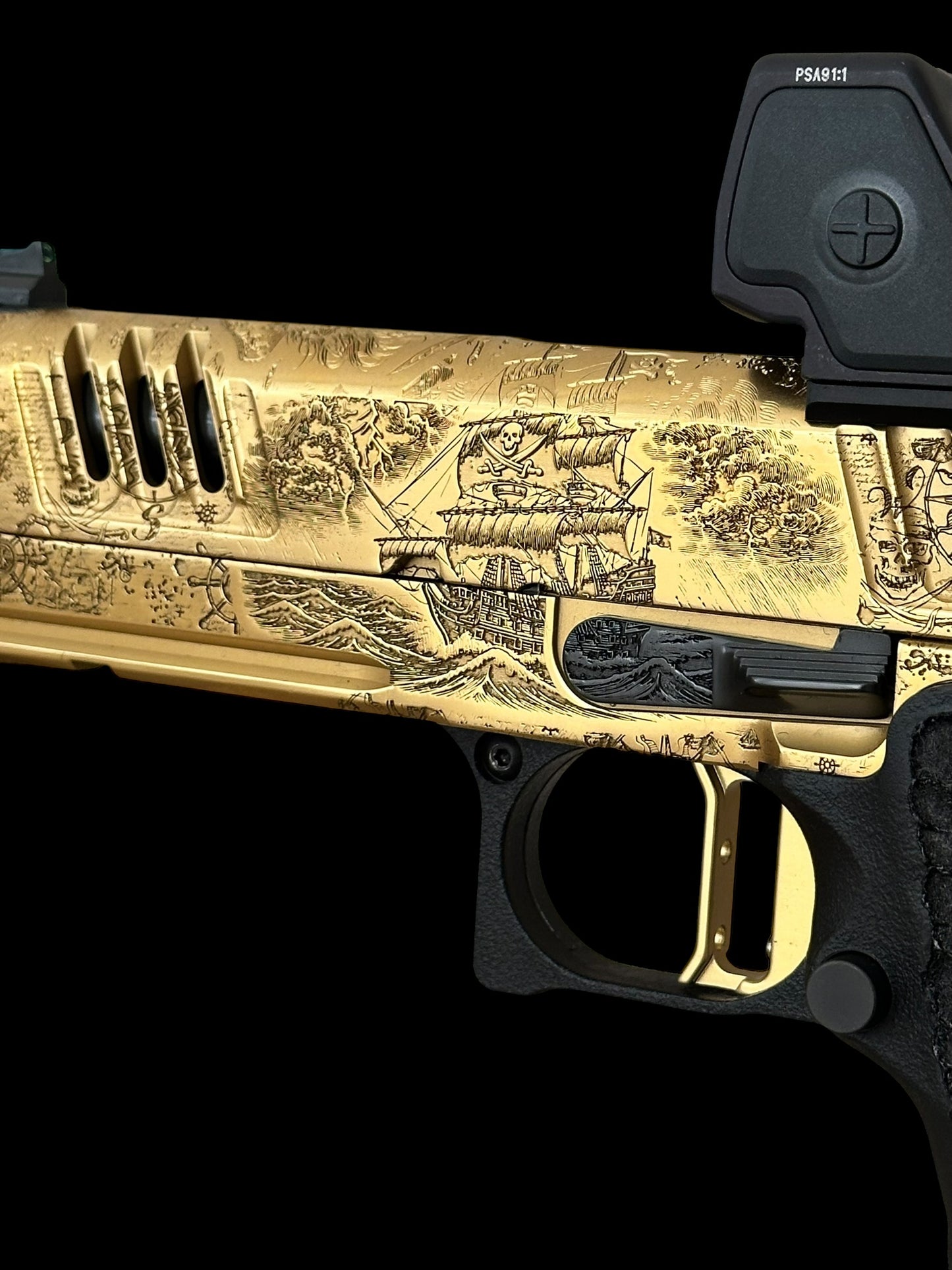 STACCATO CUSTOM XC “PIRATE’S ISLAND”; CUSTOM 1 OF 1 ART SET COLLECTOR’S EDITION