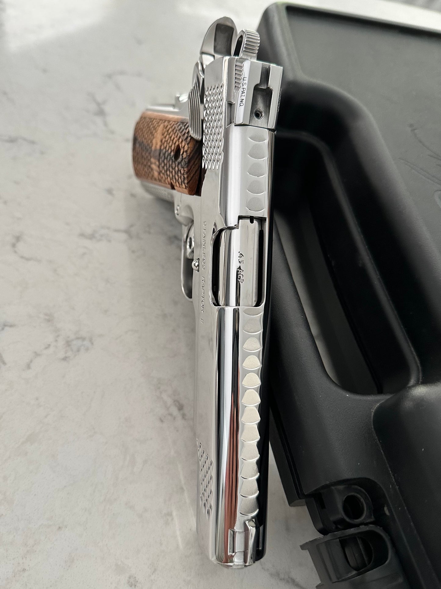 Kimber 1911 Stainless Raptor II .45 acp high polished mirror finish (pre-owned)