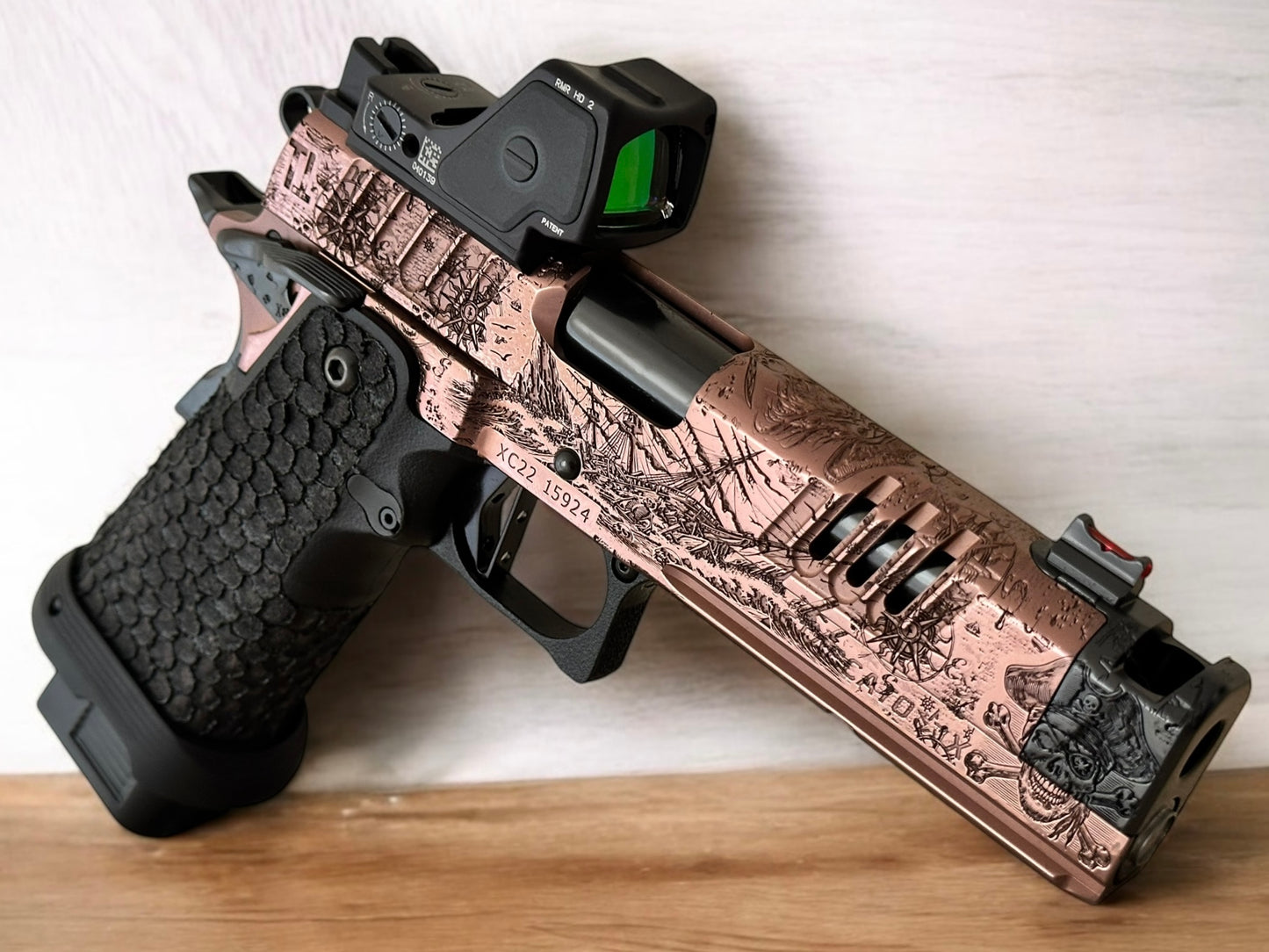 STACCATO CUSTOM XC “PIRATE’S ISLAND”; CUSTOM 1 OF 1 ART SET COLLECTOR’S EDITION