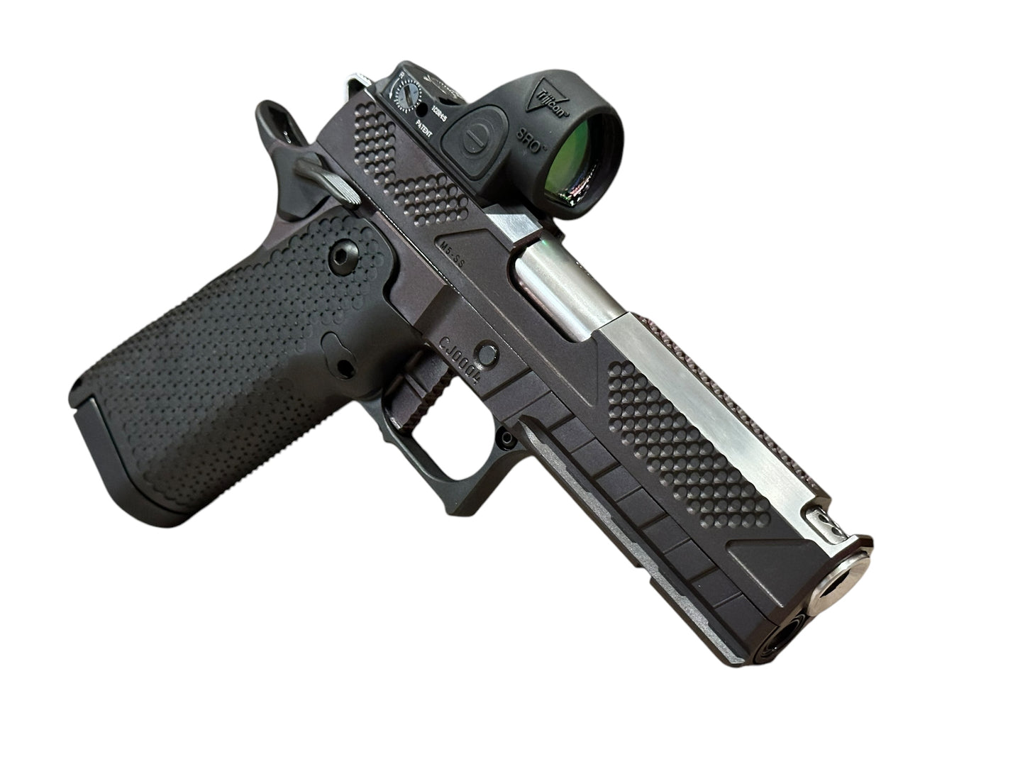 COMBAT PRECISION M5-P COMMANDER 9mm WITH SRO 2.5 MOA POLISHED FLATS