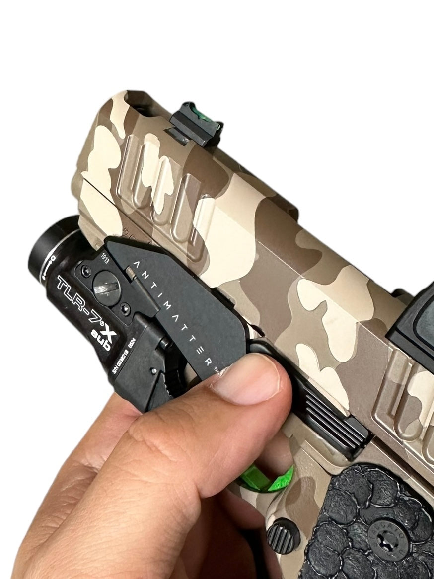 STI/STACCATO CS PORTED FULLY CUSTOMIZED CAMO WITH RMR AND FLASHLIGHT. MANY UPGRADES