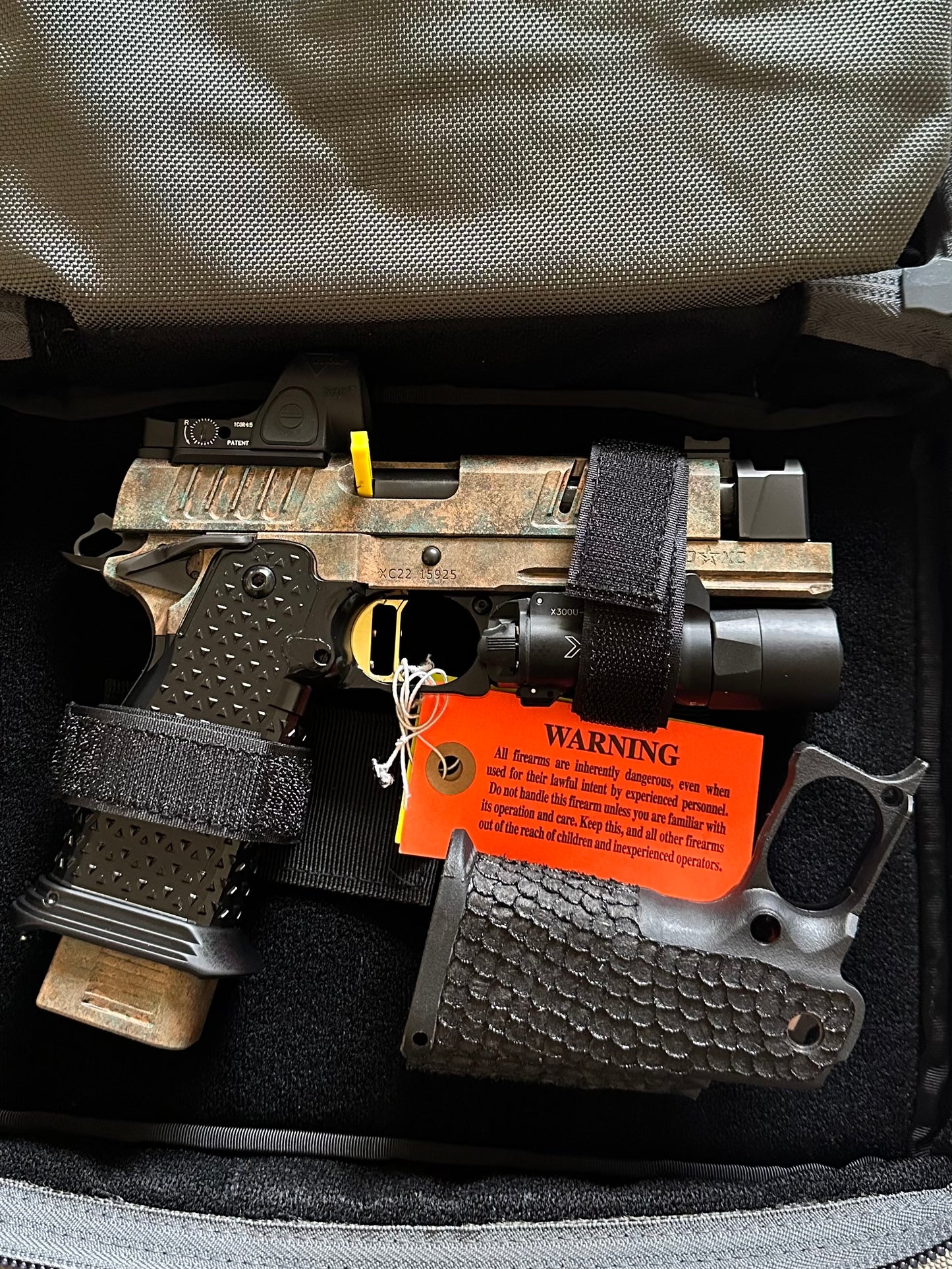 STACCATO CUSTOM XC SUNKEN SHIP EDITION WITH ATLAS METAL GRIPS GOLD TRIGGER SRO & X300