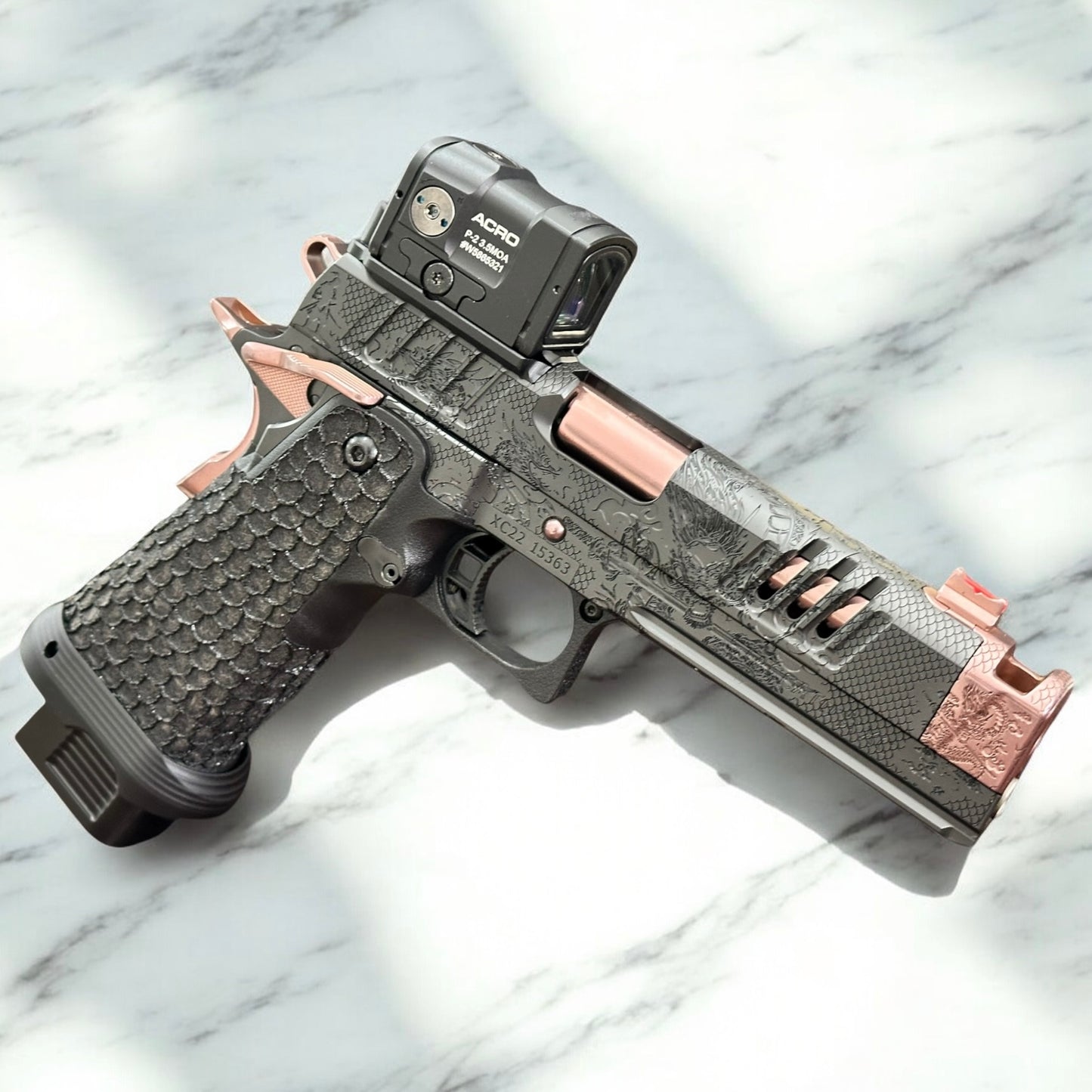 CUSTOM STACCATO XC “LAST SAMURAI” EDITION BLACK/ROSE GOLD 1 OF 1 DLC/PVD FINISH