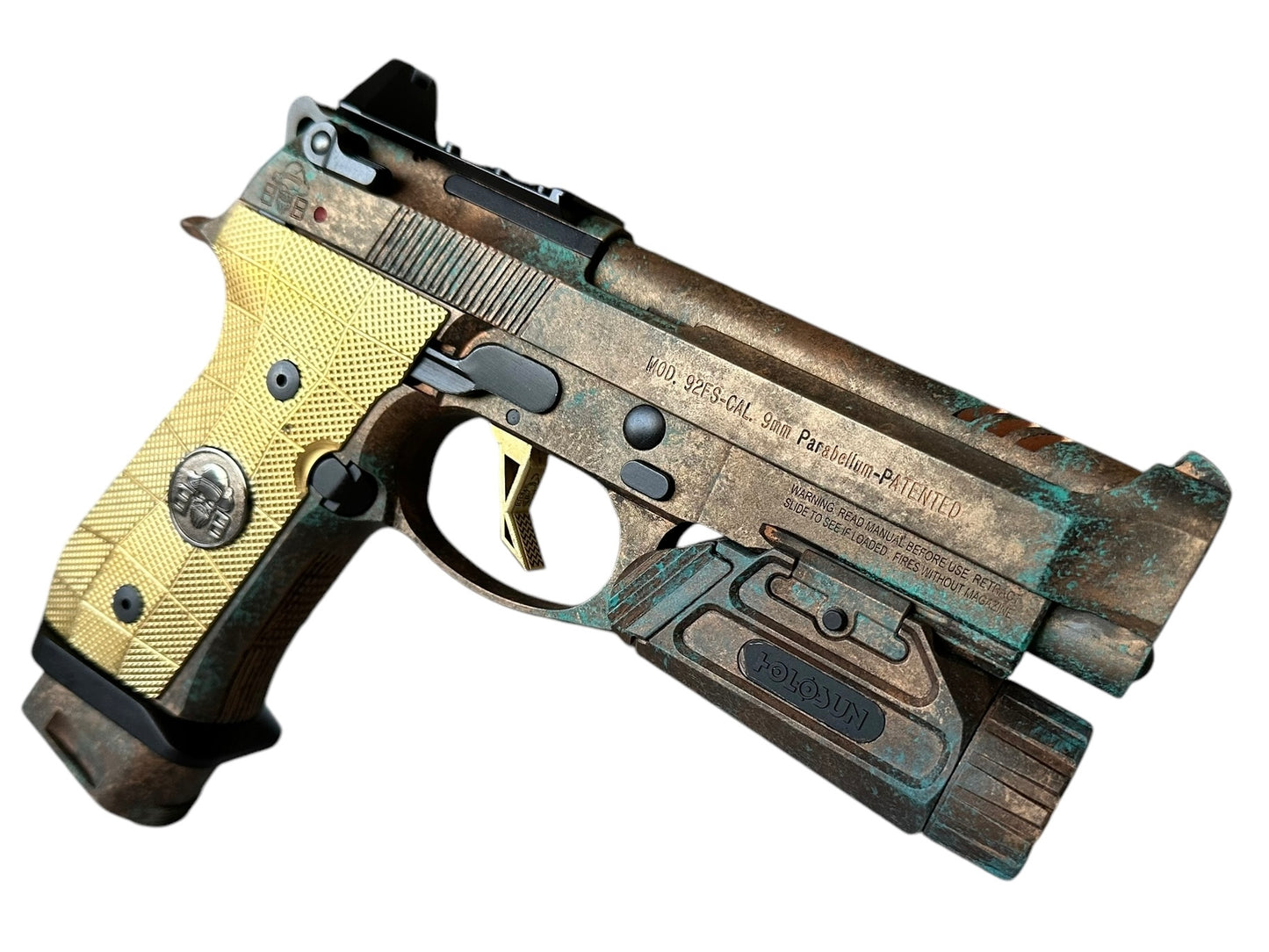 BERETTA CUSTOM 92FS PORTED LIMITED EDITION "SUNKEN SHIP" OPTIC READY WITH HOLOSUN 9MM