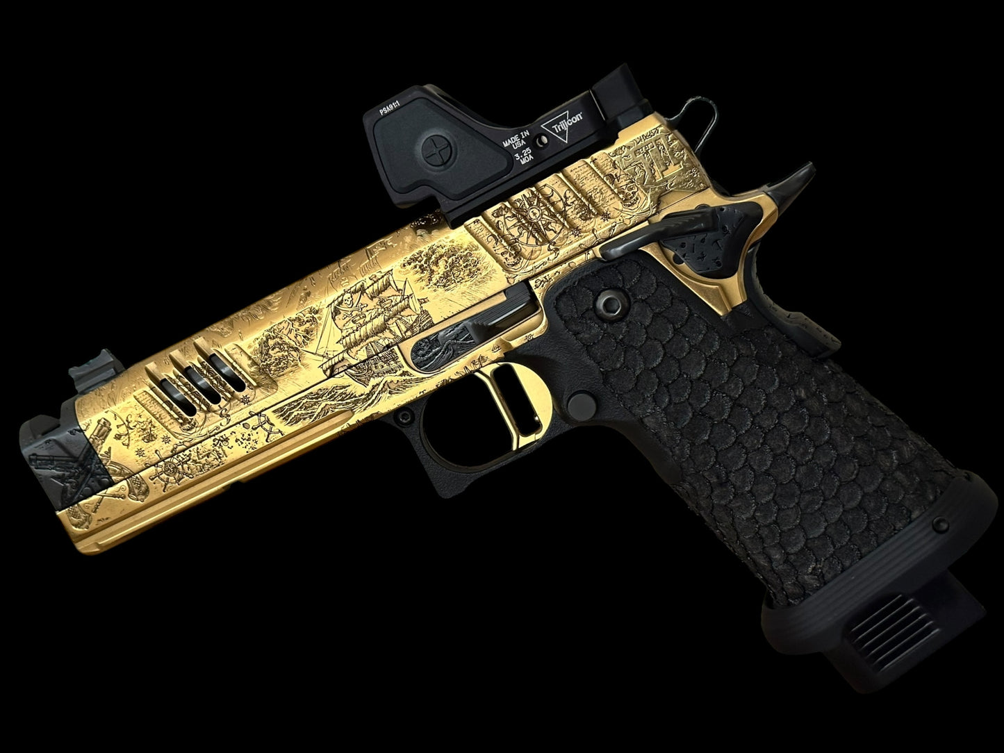 STACCATO CUSTOM XC “PIRATE’S ISLAND”; CUSTOM 1 OF 1 ART SET COLLECTOR’S EDITION