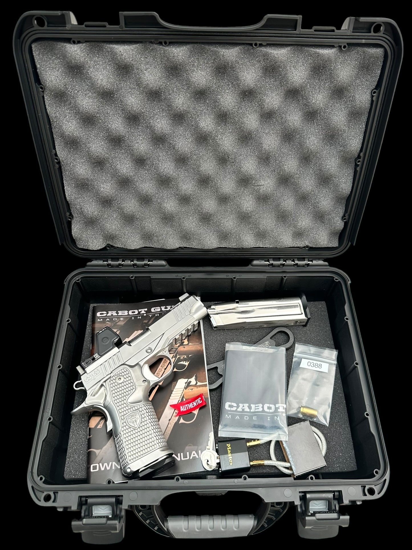 CABOT 1911 DOUBLE STACK INSURRECTION PORTED 4.25” SS WITH TRIJICON RMR HD 9MM