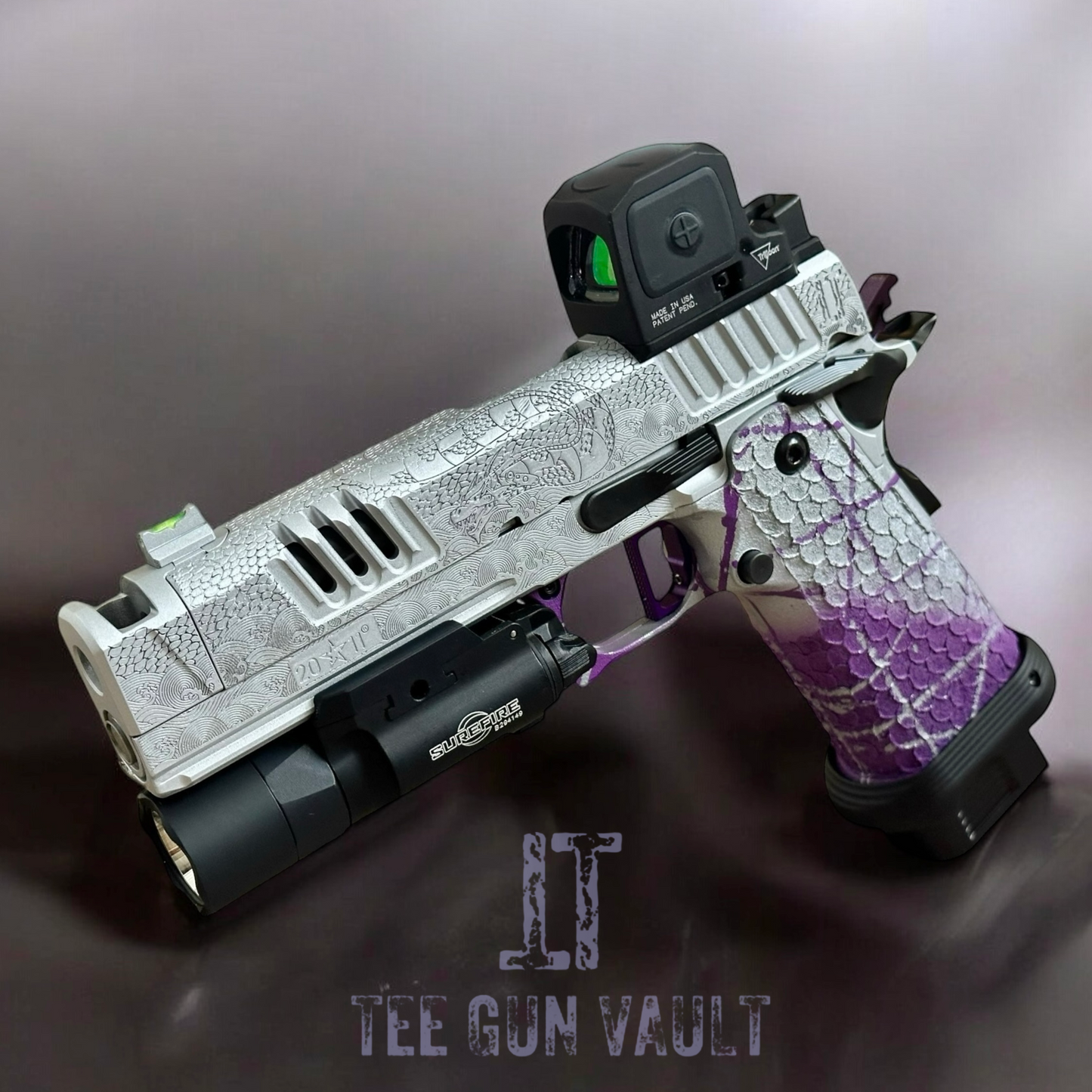 STACCATO CUSTOM XC “SILVER DRAGON SLAYER” WITH INFINITY TRIGGER KIT, RCR & X300