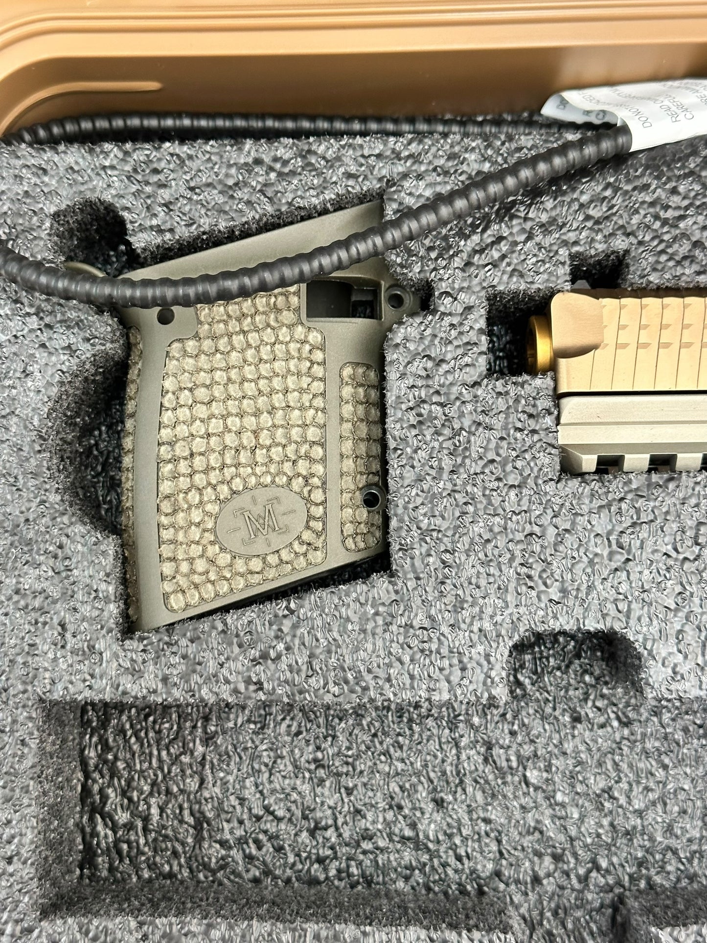MATRIX ARMS MX19 FDE ALUMINUM FRAME GOLD BARREL