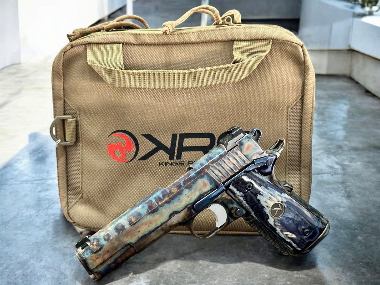 KINGS RIVER CUSTOM 1911 FCC LEVEL II FULL COLOR CASE HARDENED .45 ACP