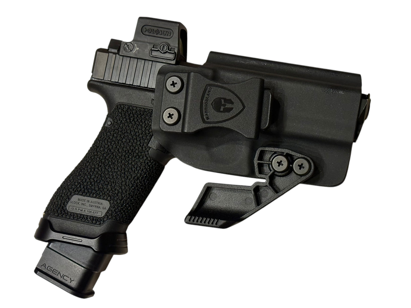 FULLY CUSTOMIZED RADIAN ARMS GLOCK 45 COMPENSATED WITH HOLOSUN AND TIMNEY TRIGGER ALPHA GOLD (pre owned)