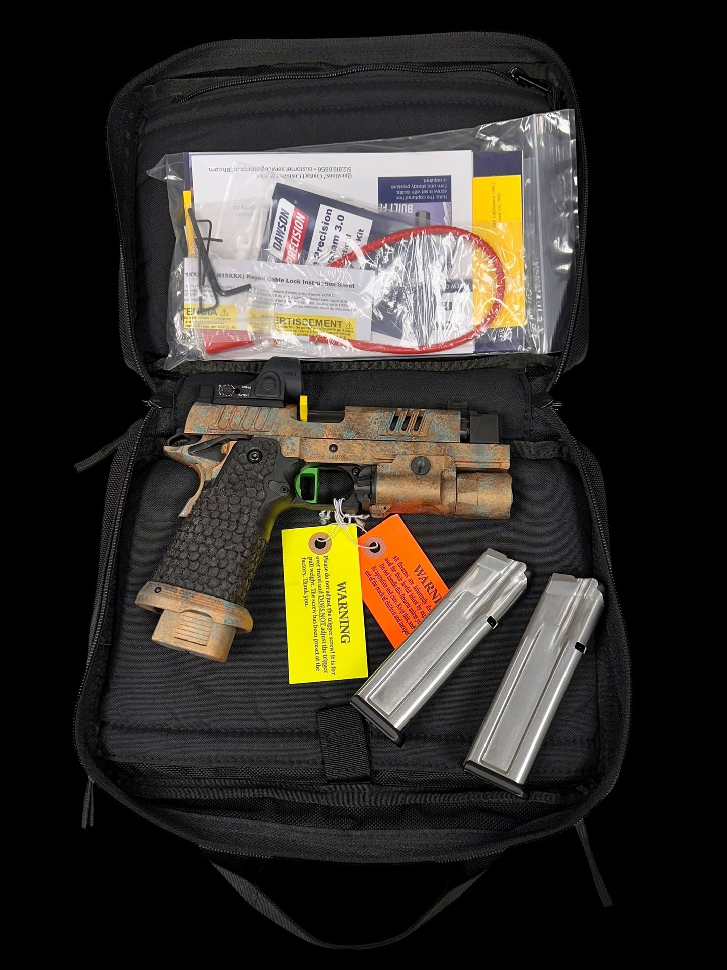 STACCATO CUSTOM XC LIMITED EDITION "SUNKEN SHIP" WITH DRAGON SCALE GRIPS, INFINITY TRIGGER SRO & X300