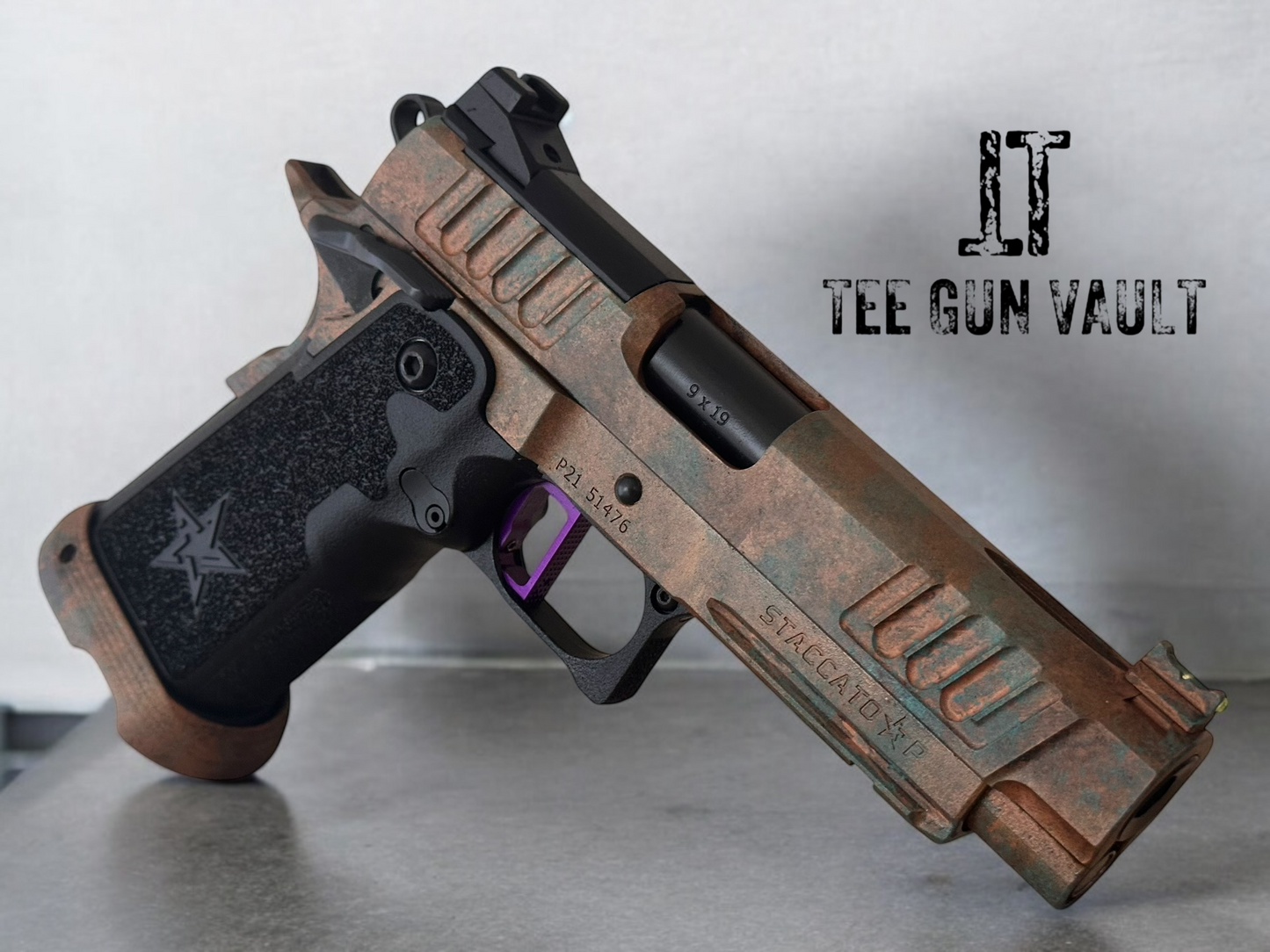 STACCATO CUSTOM P PORTED BARREL LIMITED EDITION "SUNKEN SHIP" WITH INFINITY TRIGGER