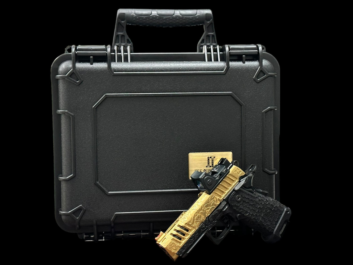 CUSTOM STACCATO CS “MEDUSA” X SERIES PORTED 3.5” FULLY ENGRAVED IN GOLD NITRIDE PVD FINISH