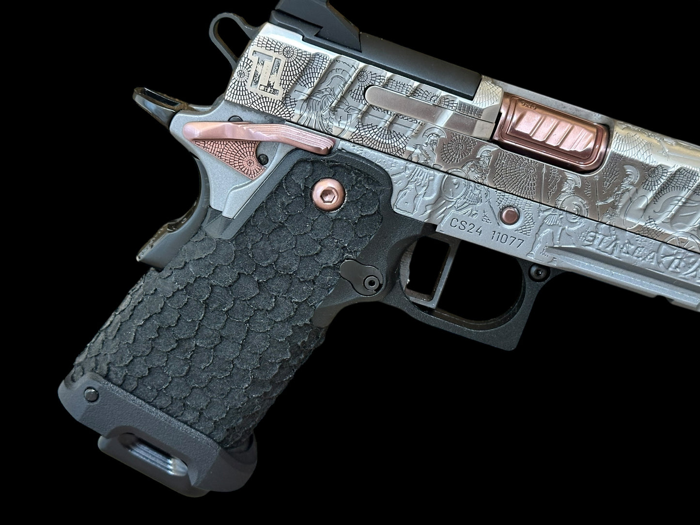 STACCATO CUSTOM CS 3.5” PORTED “SPARTANS” ENGRAVED PVD FINISH