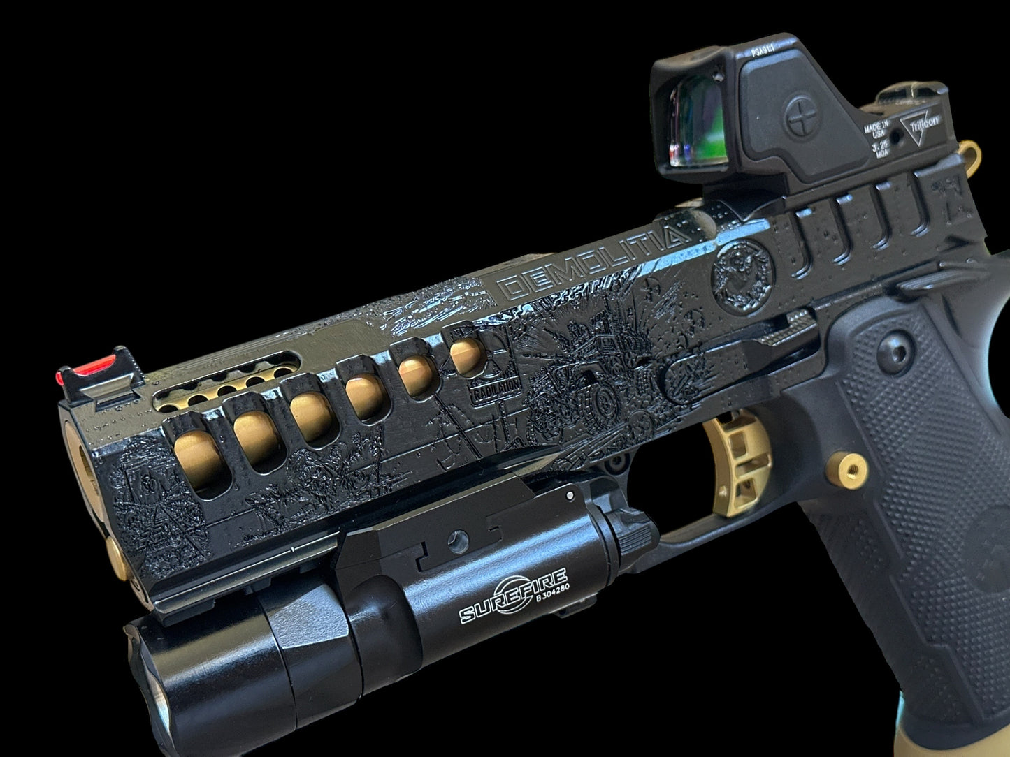 WATCHTOWER DEMOLITIA 1 OF 5 THE “UNDEAD” EDITION 2011 ENGRAVED HIGH GLOSS BLACK FINISH