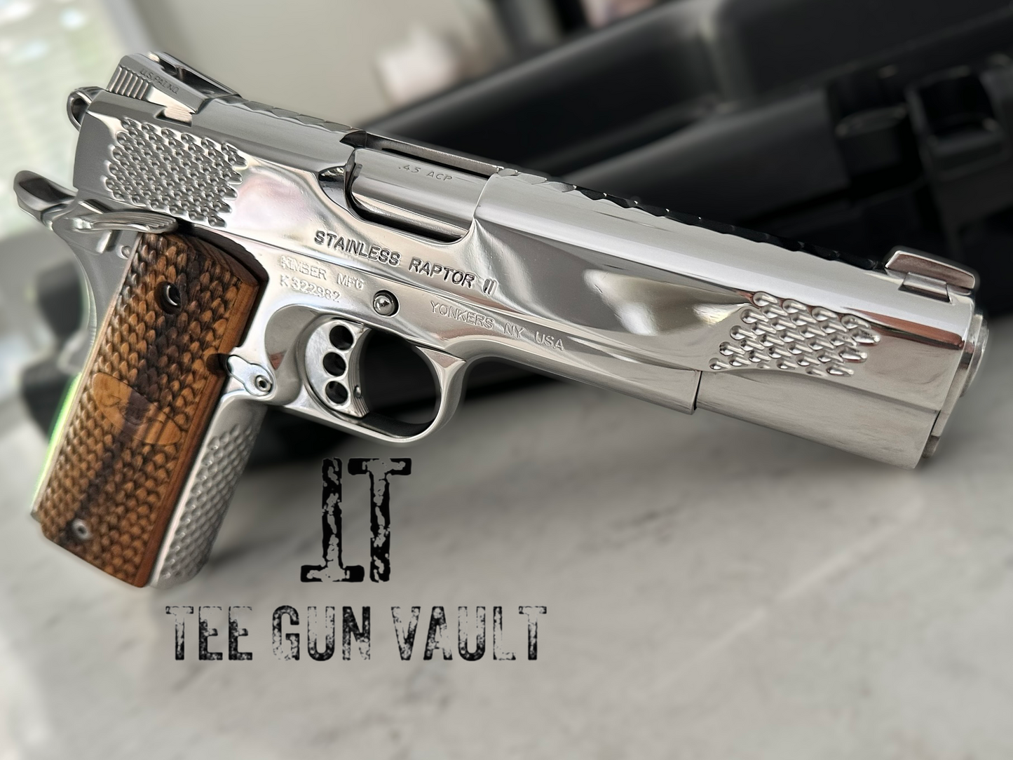 Kimber 1911 Stainless Raptor II .45 acp high polished mirror finish (pre-owned)