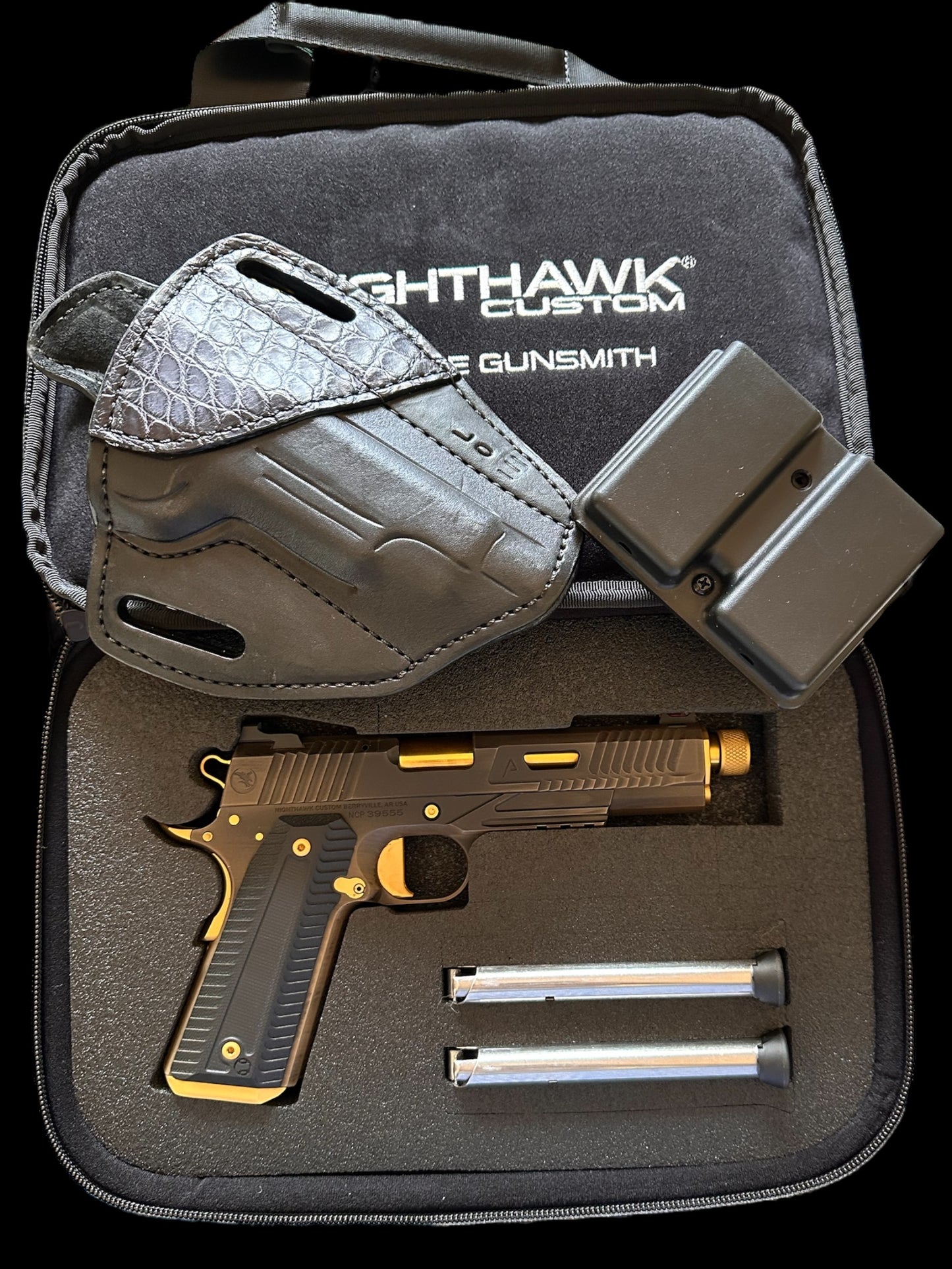 1911 NIGHTHAWK CUSTOM AGENT 2 THREADED BARREL OPTIC READY .45 ACP (pre owned unfired)