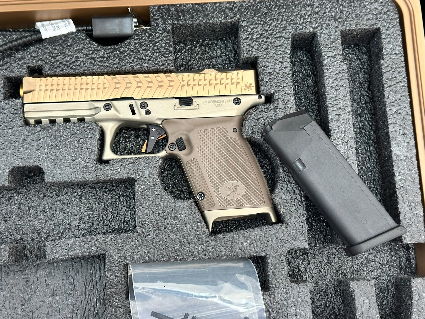 MATRIX ARMS MX19 FDE ALUMINUM FRAME GOLD BARREL