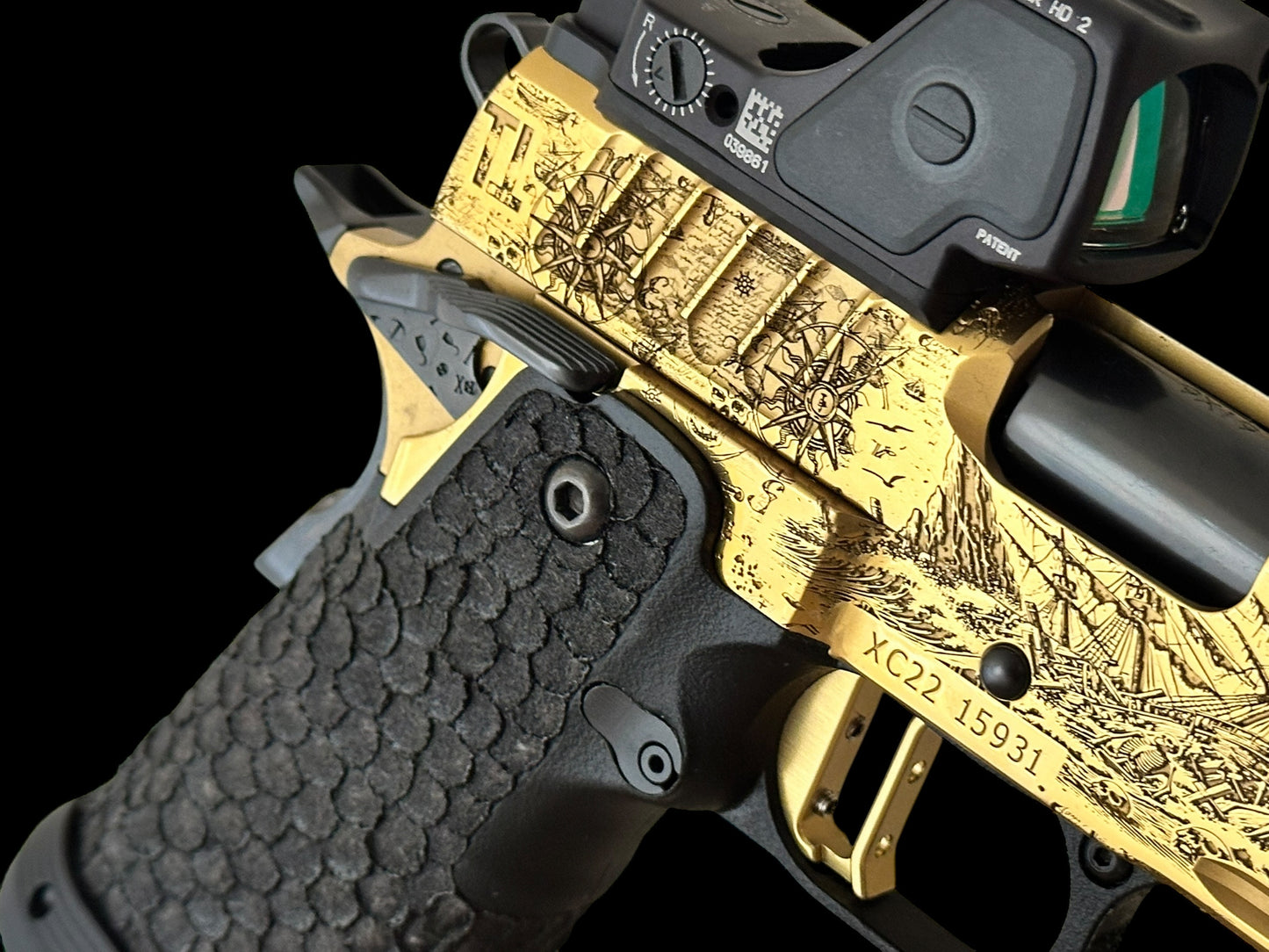 STACCATO CUSTOM XC “PIRATE’S ISLAND”; CUSTOM 1 OF 1 ART SET COLLECTOR’S EDITION