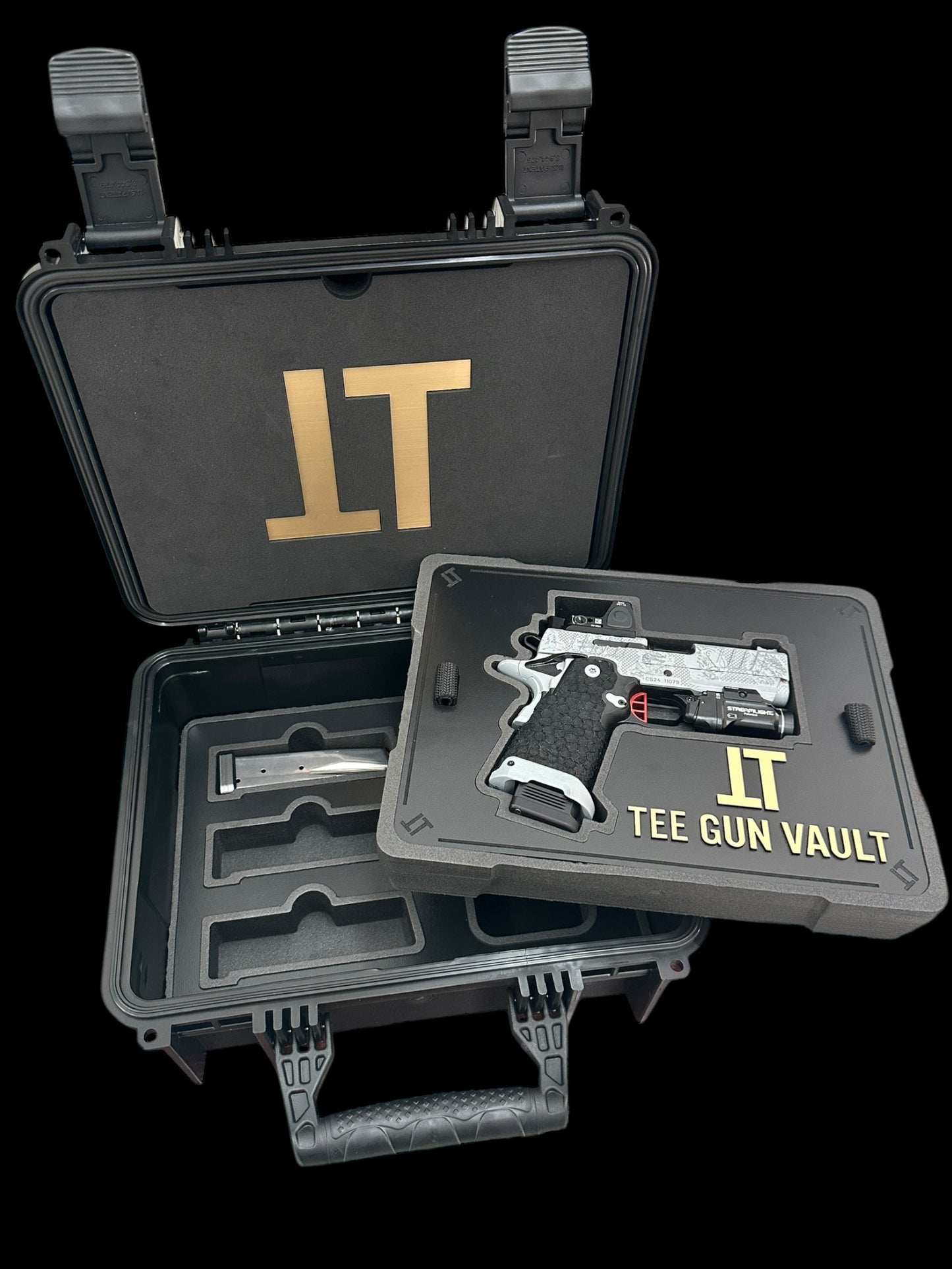 STACCATO CUSTOM CS PORTED 3.5” “THE LAST SAMURAI” ENGRAVED WITH RMR AND LIGHT IN GREY FINISH
