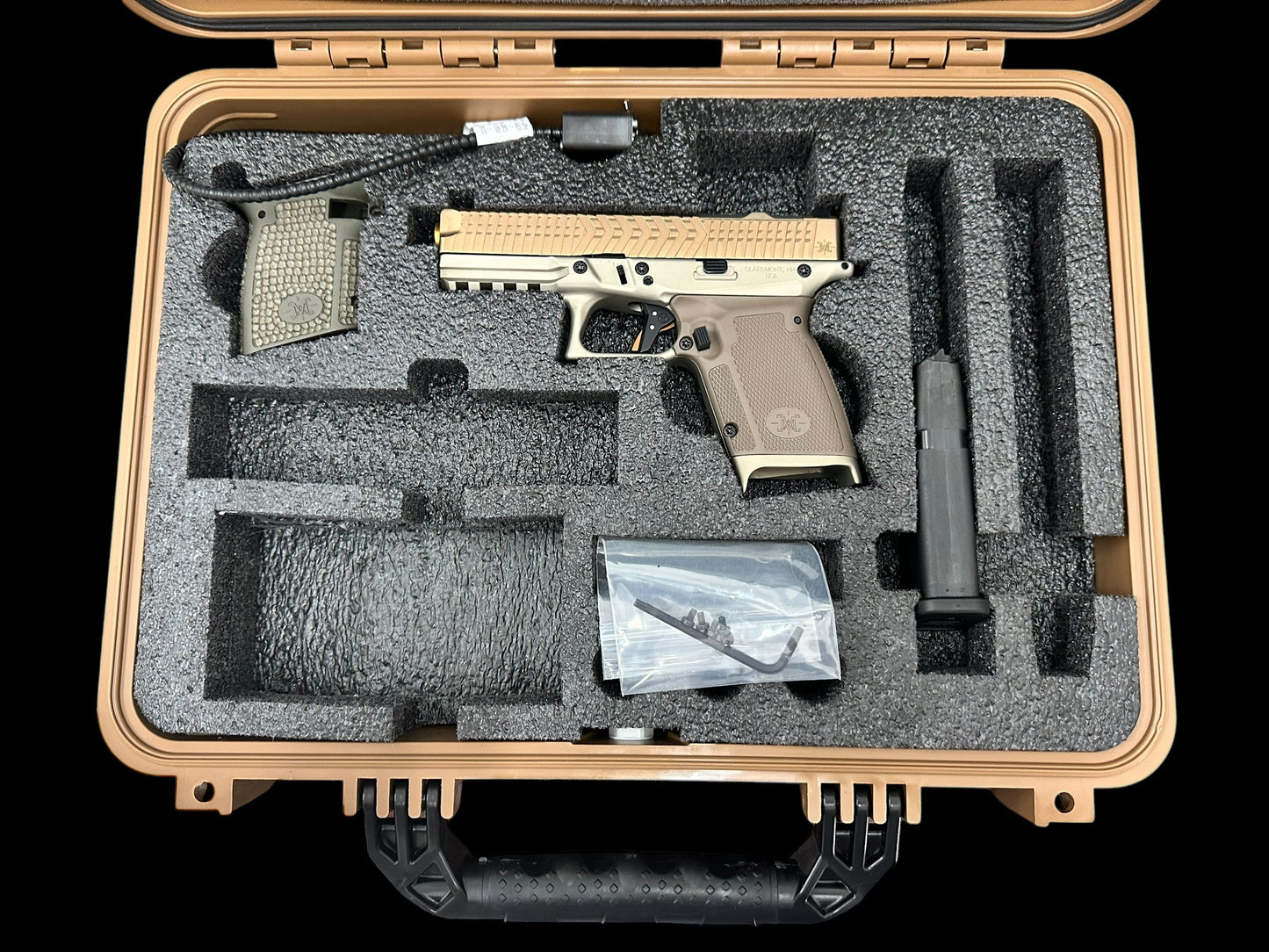 MATRIX ARMS MX19 FDE ALUMINUM FRAME GOLD BARREL