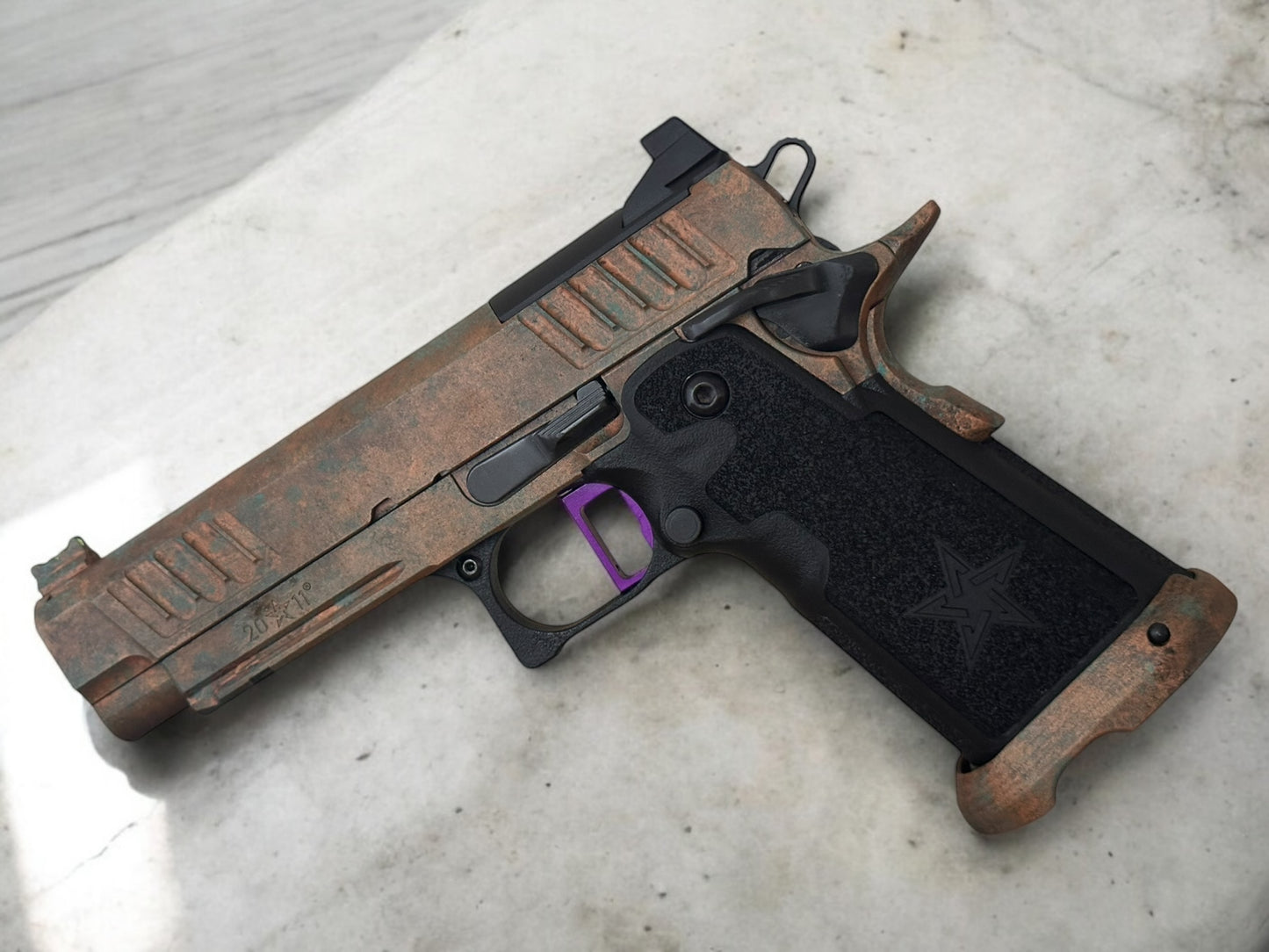 STACCATO CUSTOM P PORTED BARREL LIMITED EDITION "SUNKEN SHIP" WITH INFINITY TRIGGER