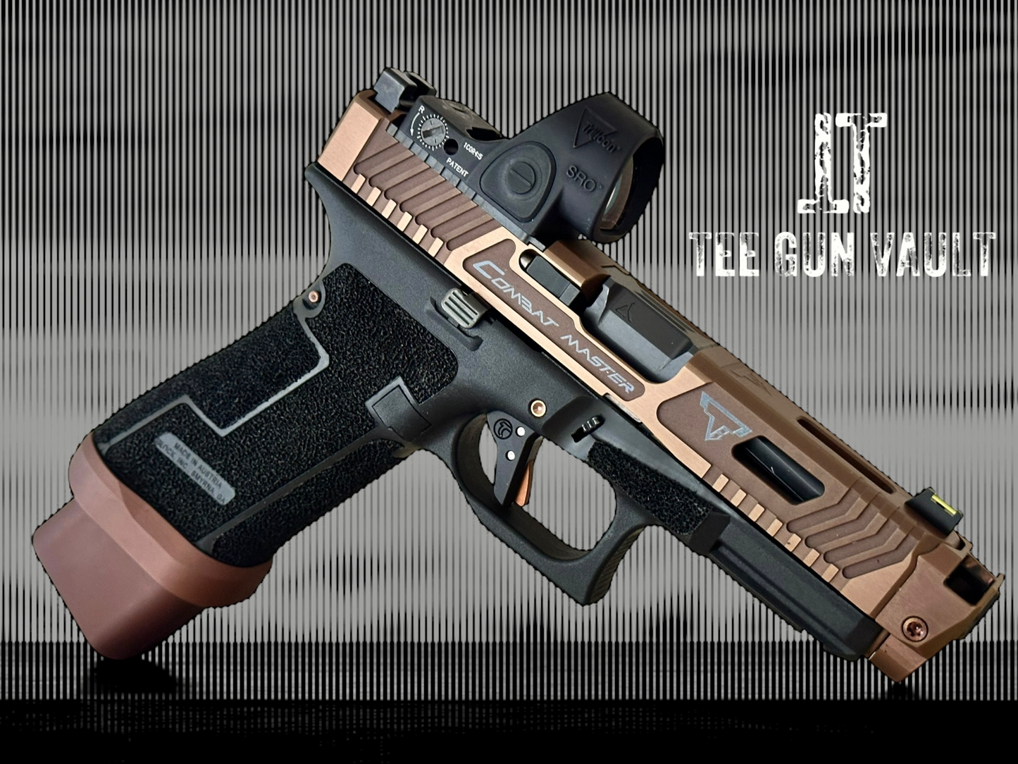 TARAN TACTICAL COMBAT MASTER GLOCK 45 COPPERHEAD XR WITH TRIJICON SRO.