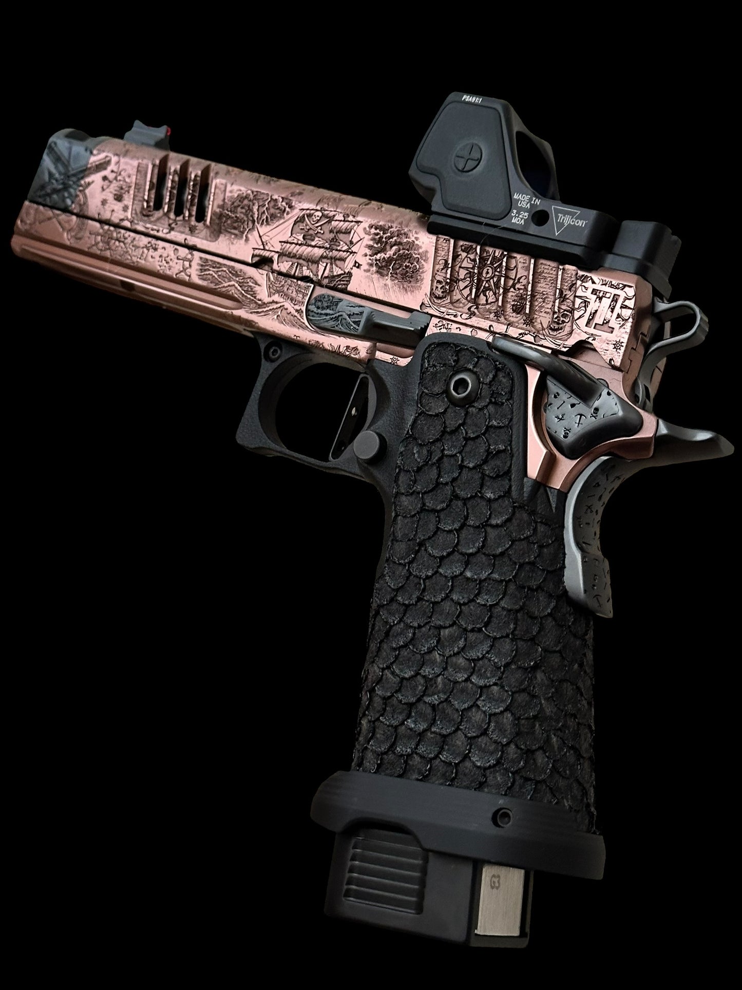 STACCATO CUSTOM XC “PIRATE’S ISLAND”; CUSTOM 1 OF 1 ART SET COLLECTOR’S EDITION