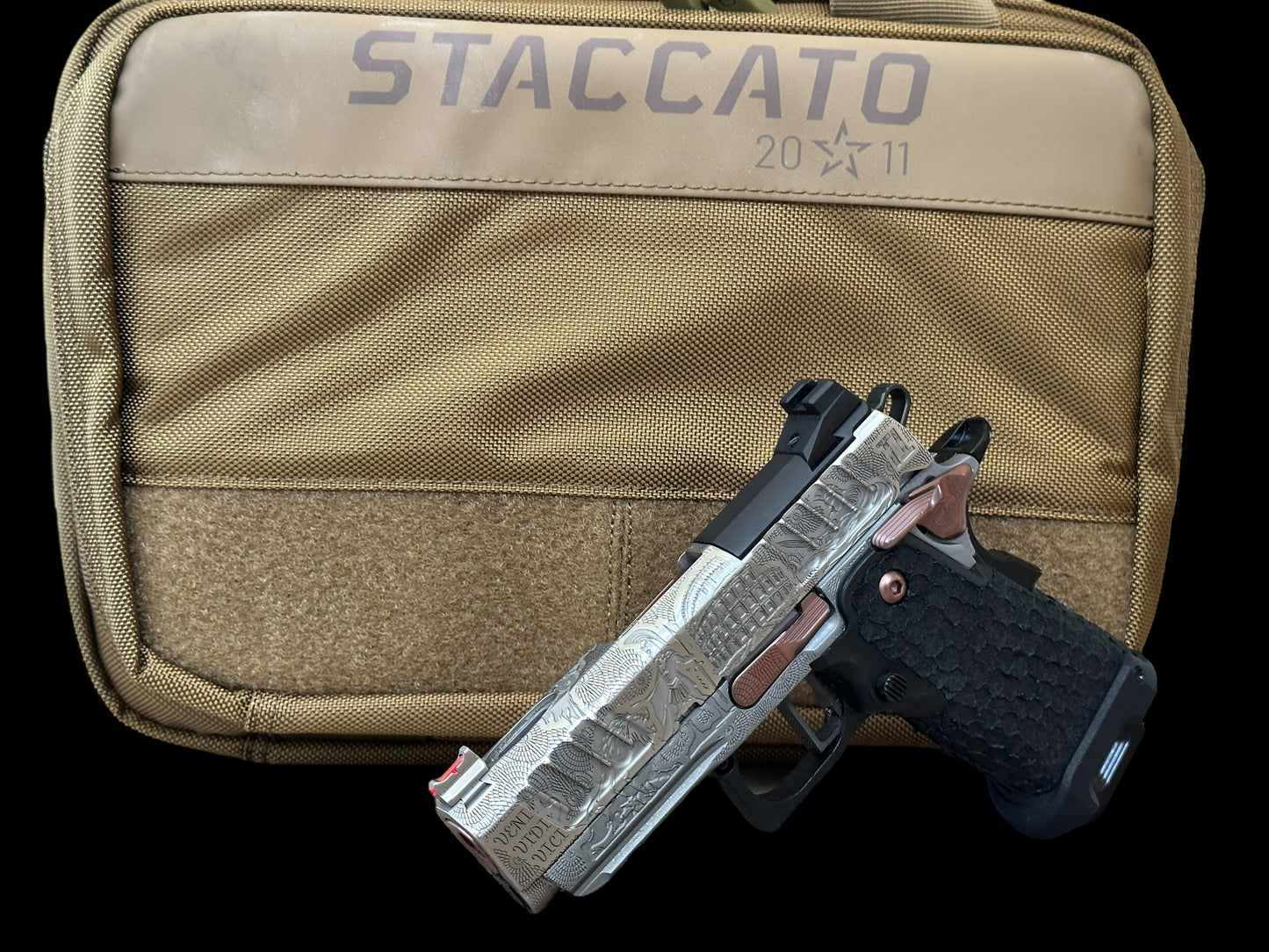 STACCATO CUSTOM CS 3.5” PORTED “SPARTANS” ENGRAVED PVD FINISH