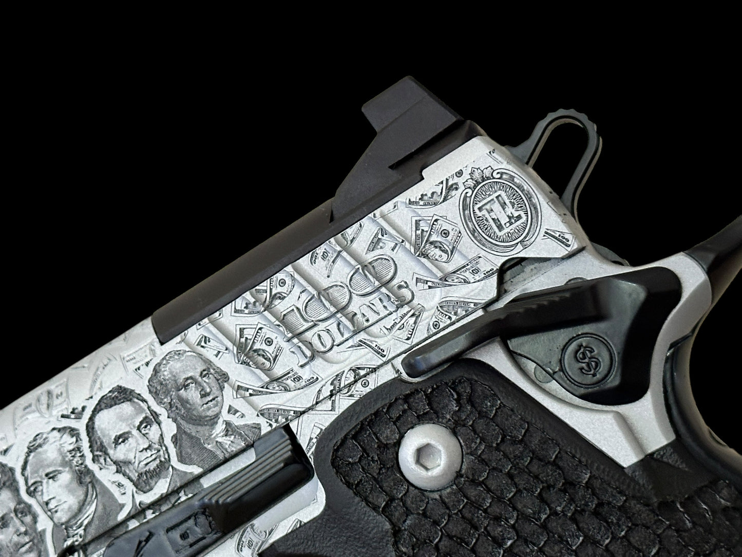 STACCATO CUSTOM P PORTED “FORUNE & LEGACY” 3D ENGRAVED SILVER/BLACK FINISH INFINITY TRIGGER