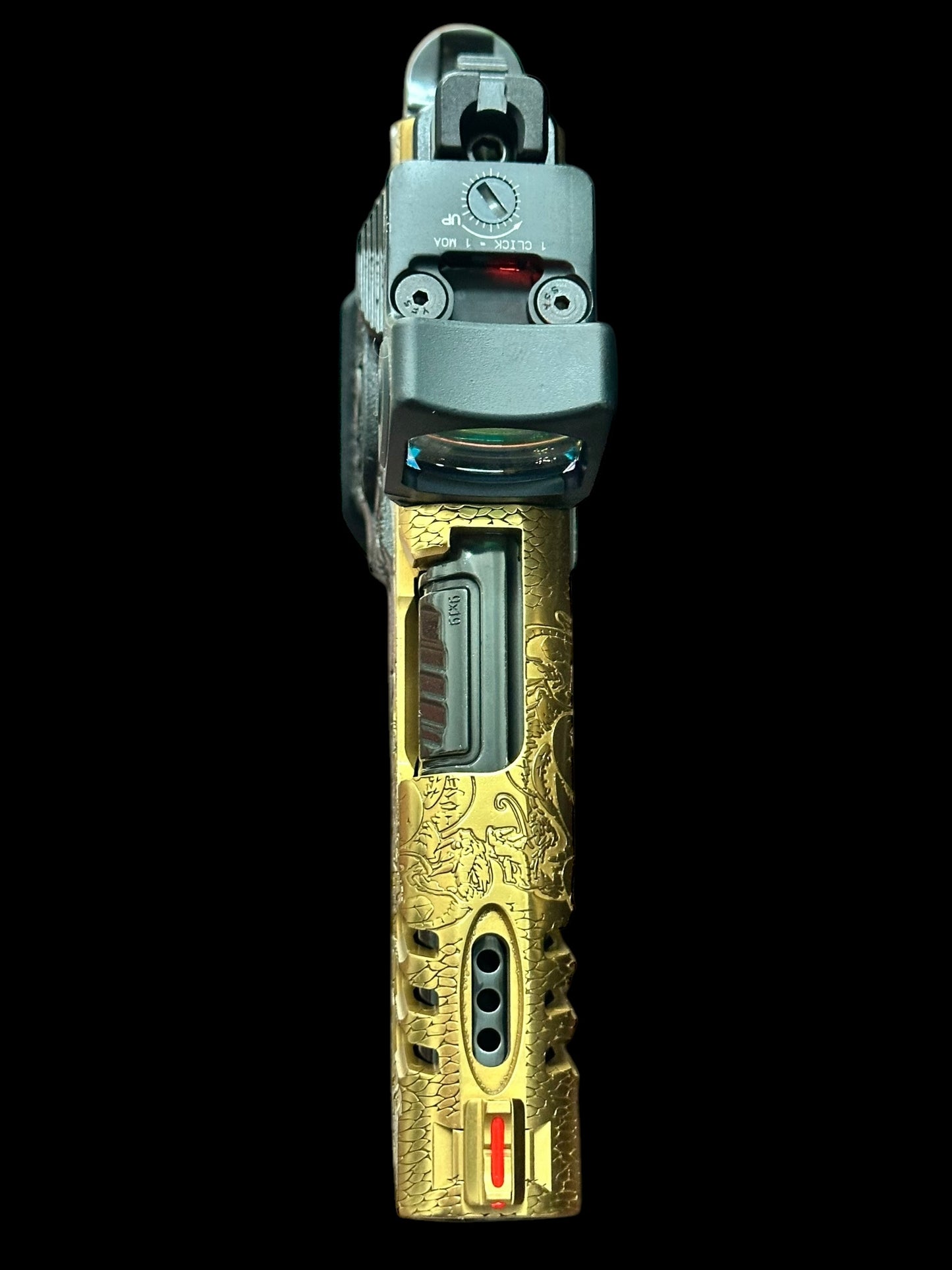 CUSTOM STACCATO CS “MEDUSA” X SERIES PORTED 3.5” FULLY ENGRAVED IN GOLD NITRIDE PVD FINISH
