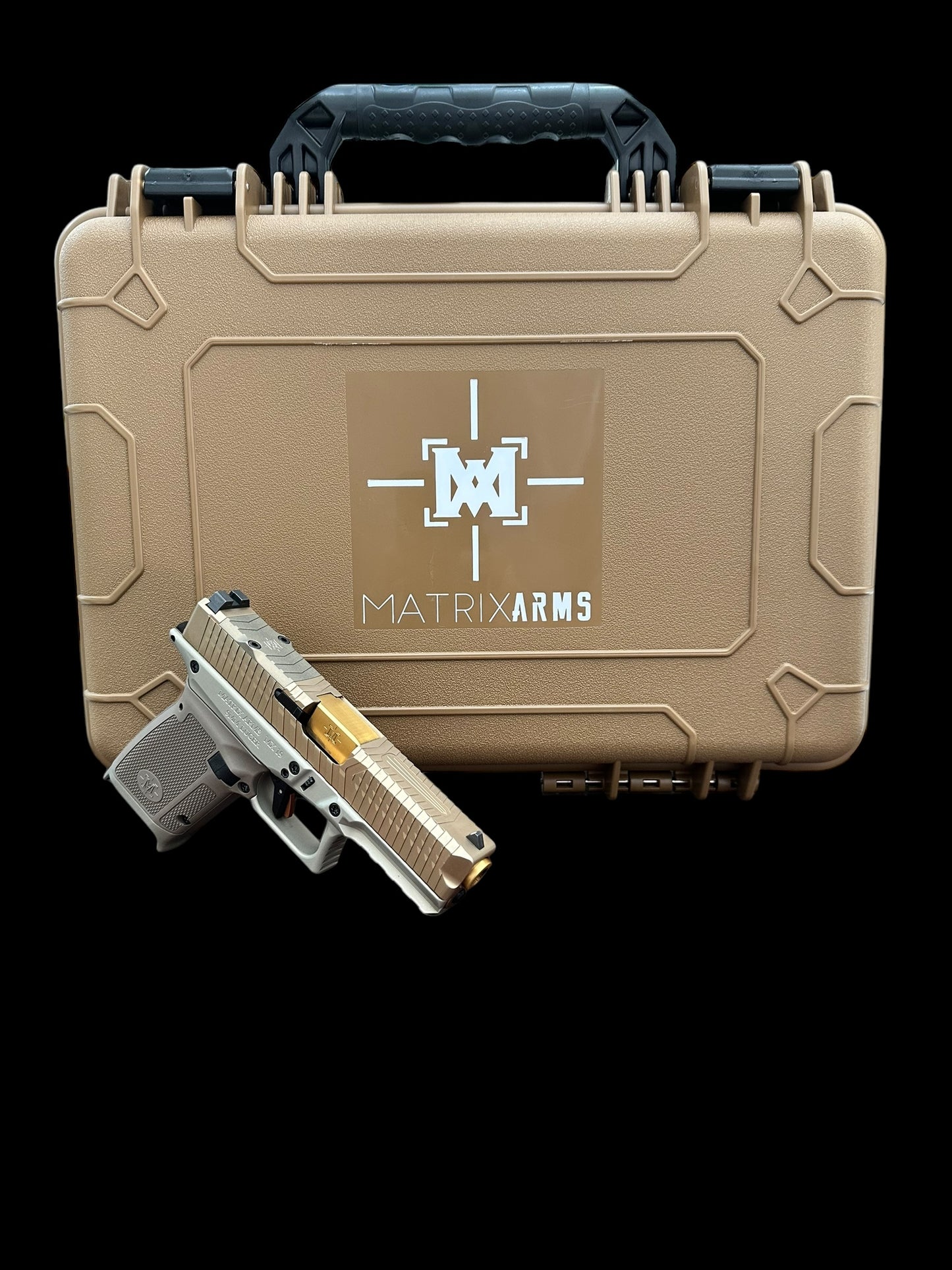 MATRIX ARMS MX19 FDE ALUMINUM FRAME GOLD BARREL