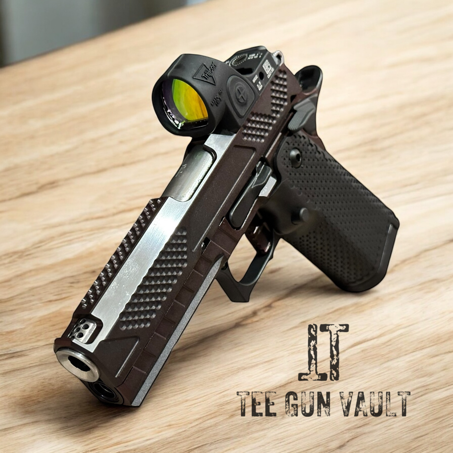 COMBAT PRECISION M5-P COMMANDER 9mm WITH SRO 2.5 MOA POLISHED FLATS