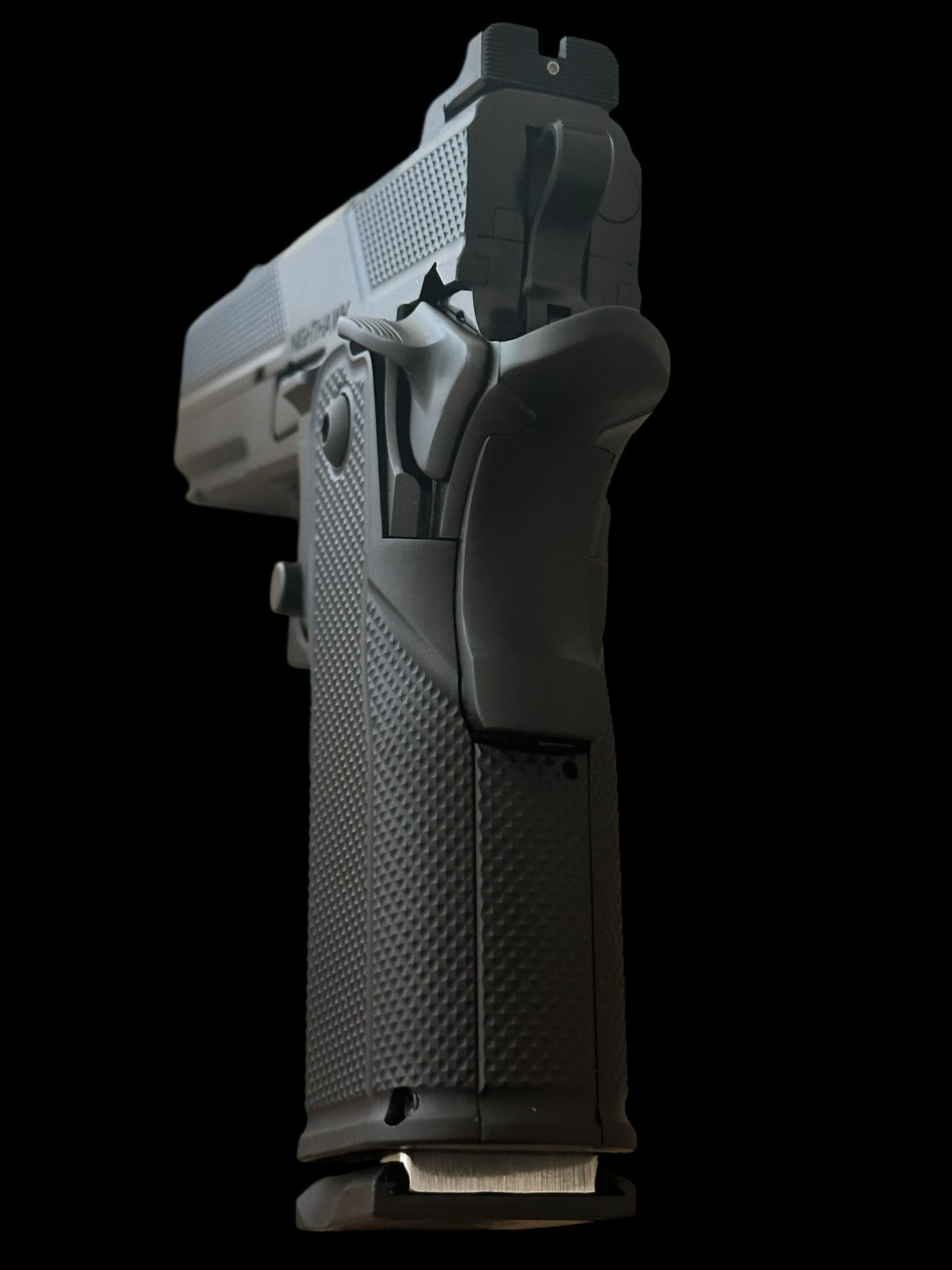 NIGHTHAWK CUSTOM DOUBLE AGENT DS 4.25” OPTIC READY BLACK DLC COMMANDER AMBI SAFETY 9MM