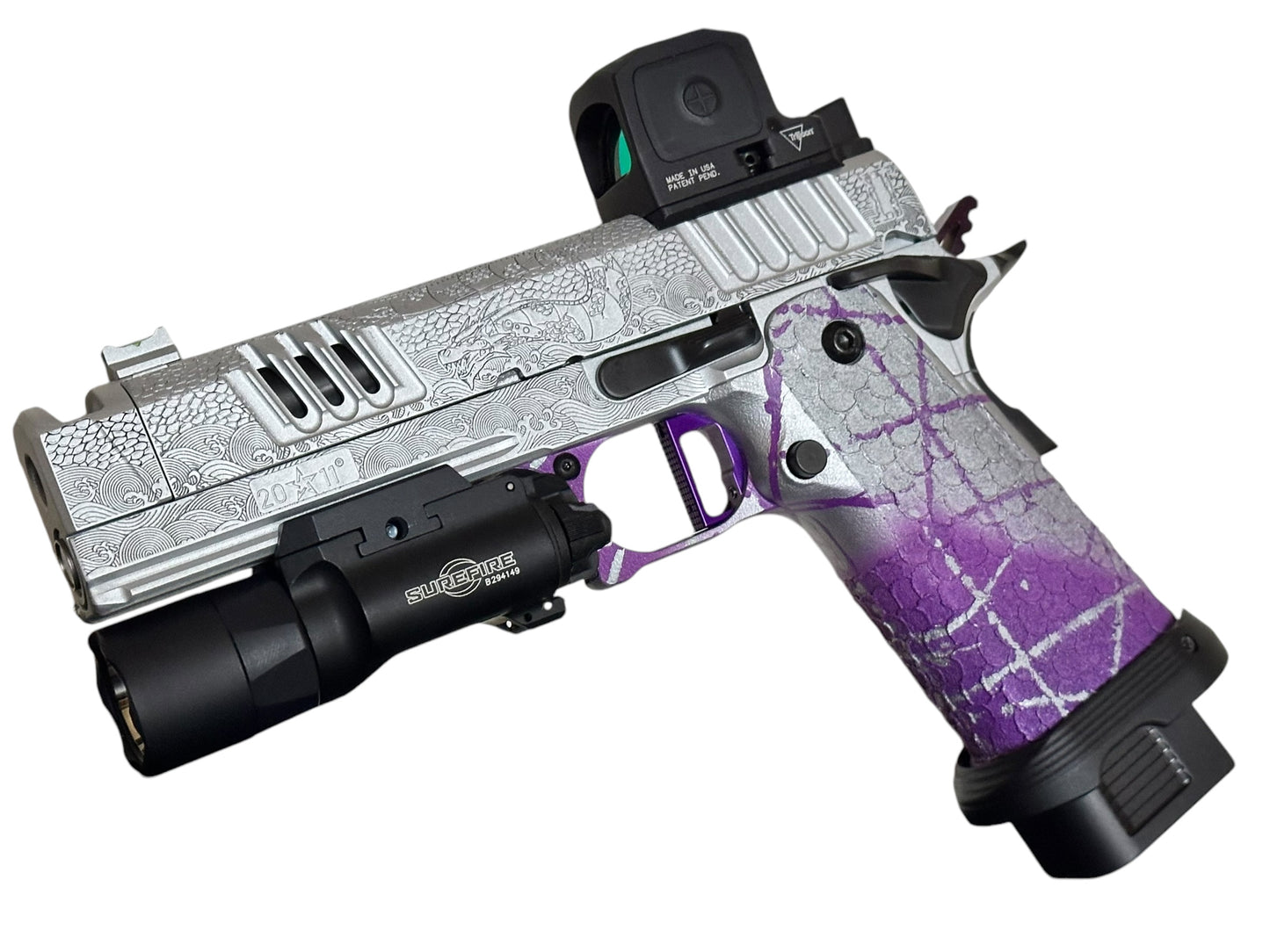 STACCATO CUSTOM XC “SILVER DRAGON SLAYER” WITH INFINITY TRIGGER KIT, RCR & X300