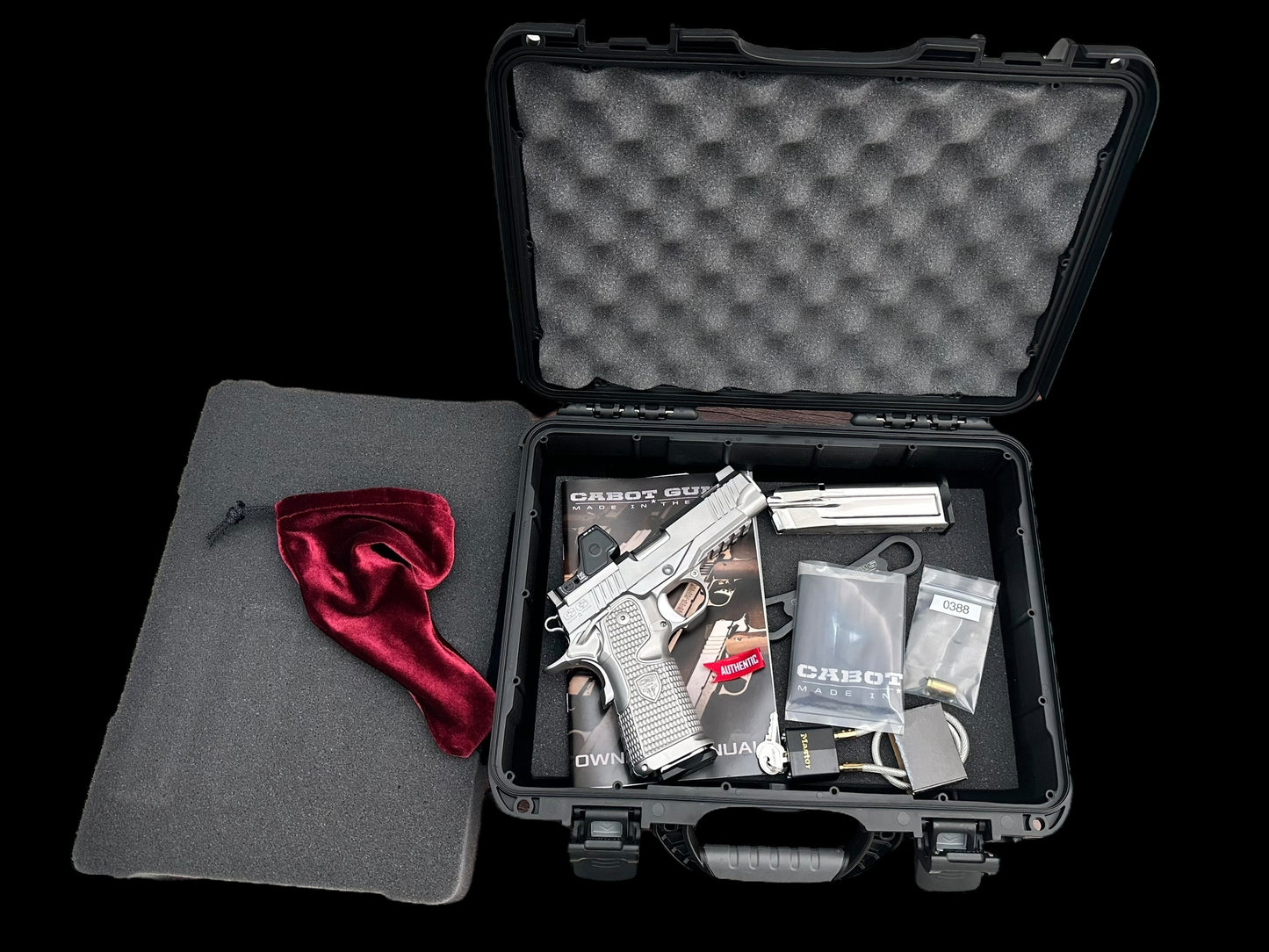 CABOT 1911 DOUBLE STACK INSURRECTION PORTED 4.25” SS WITH TRIJICON RMR HD 9MM