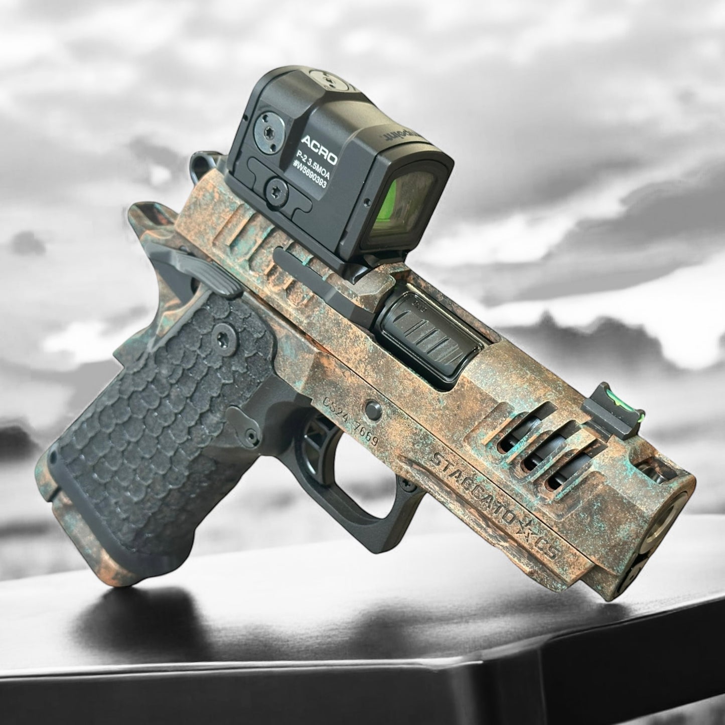 STACCATO CUSTOM CS "X SERIES" LIMITED EDITION "SUNKEN SHIP" PORTED 3.5” WITH ACRO P2 OPTIC